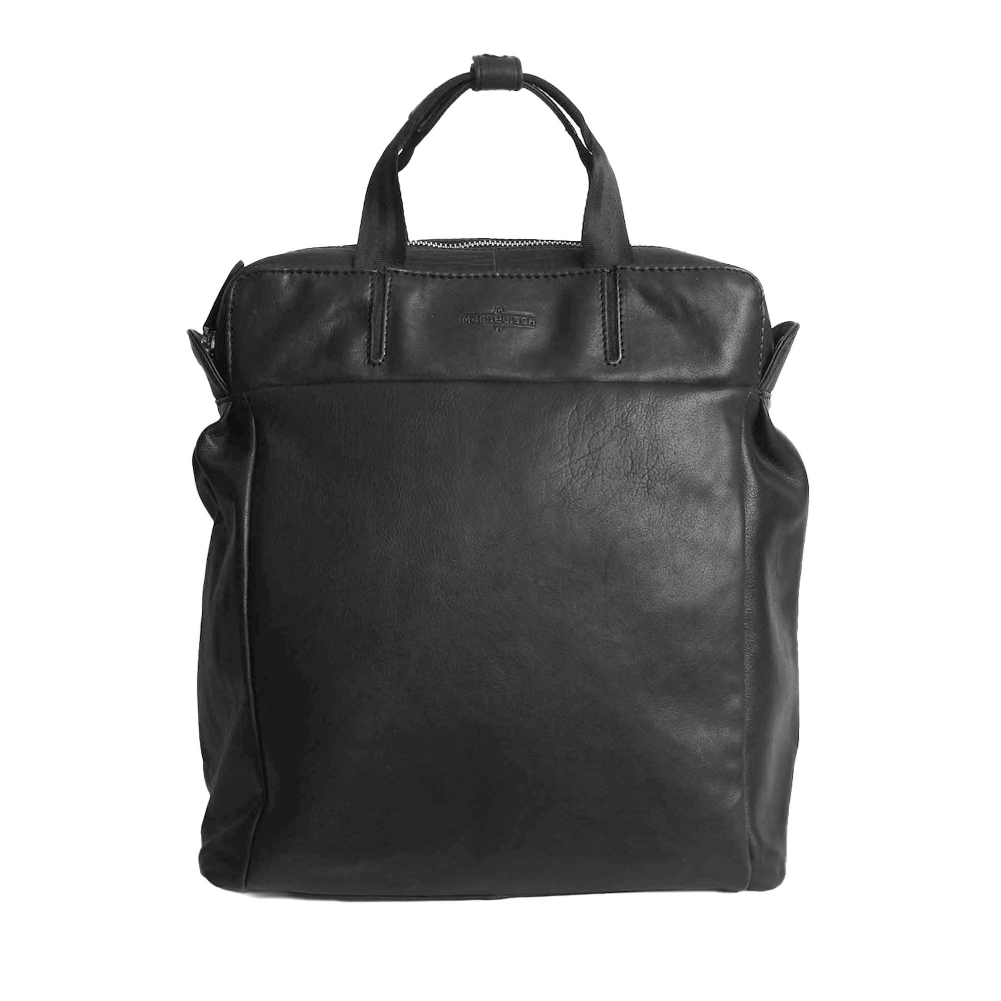 MARGELISCH Leder-Laptoprucksack Nuria 3 - black