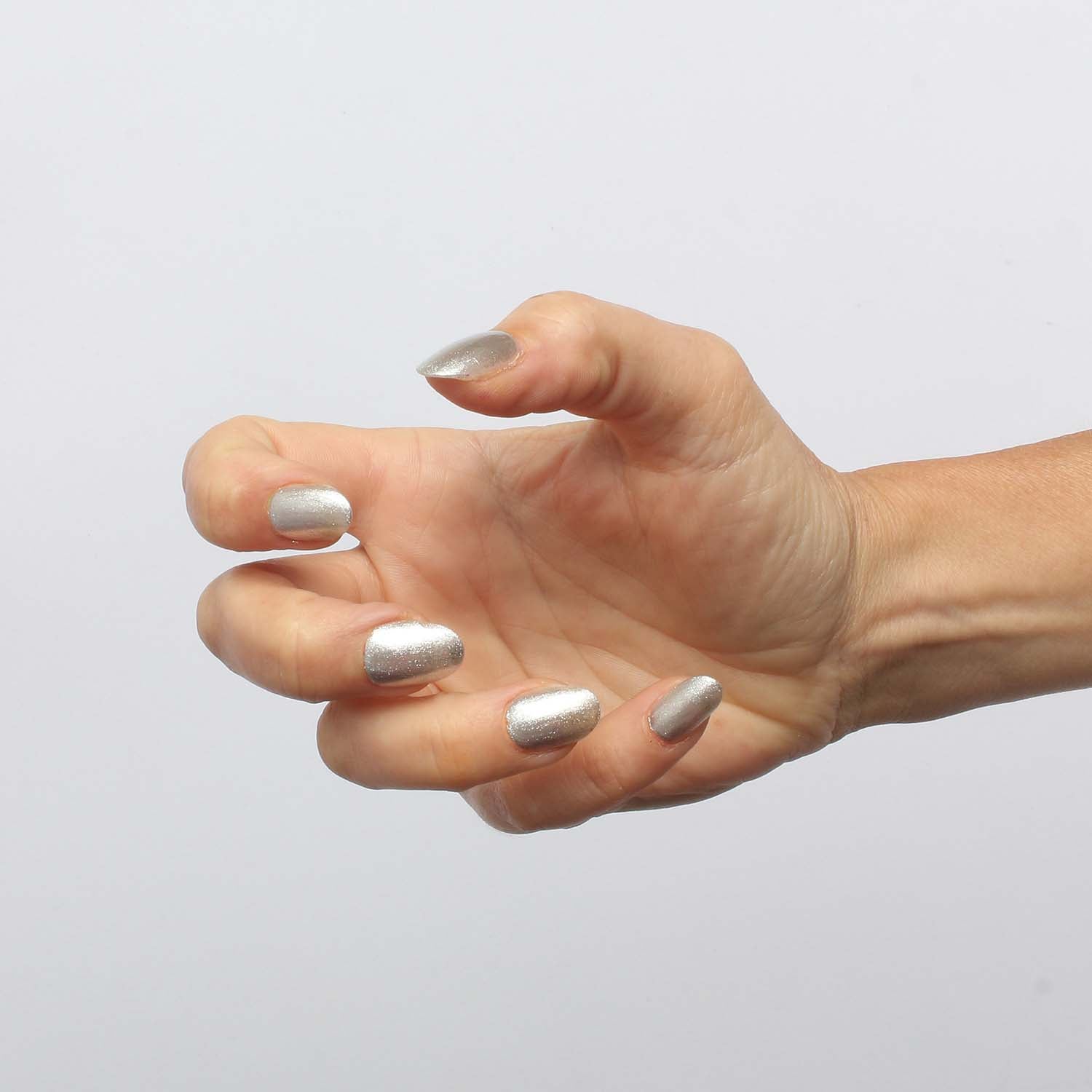 Laued nailpolish bio based vegan glam silver