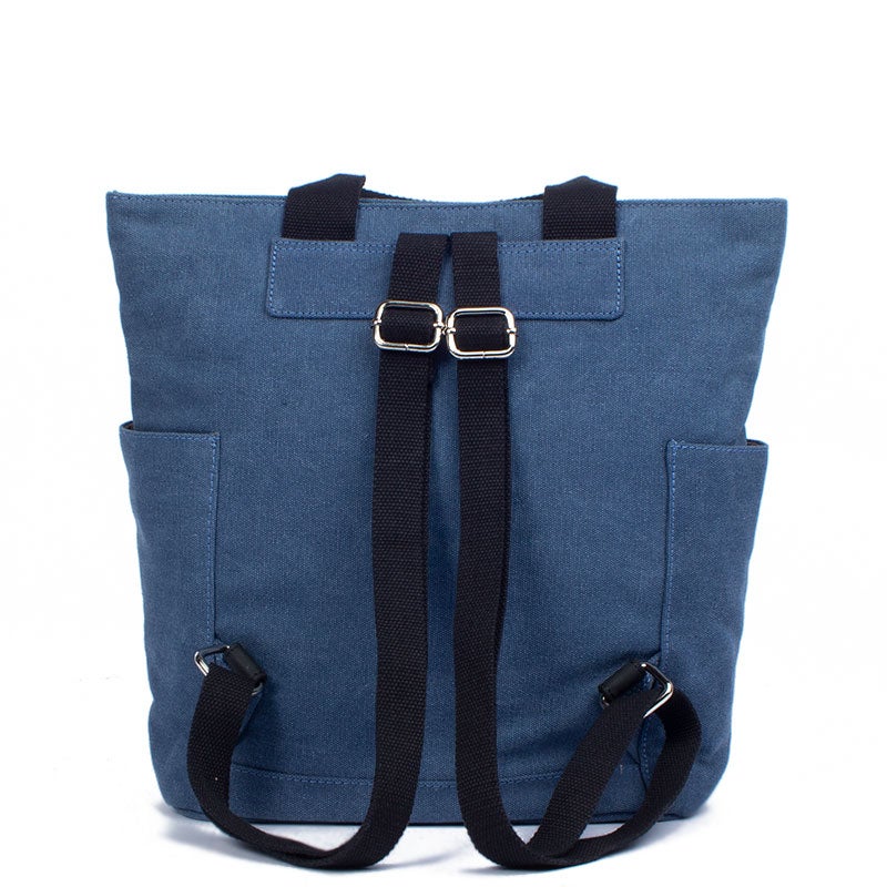 Margelisch Tacha 1 Canvas denim  Damen Laptop Shopper Rucksack Rückseite