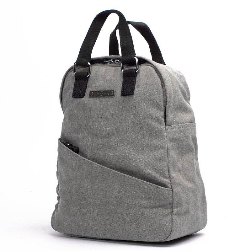 Margelisch Minu 1 canvas grau modischer Damenrucksack nachhaltig faire Produktion