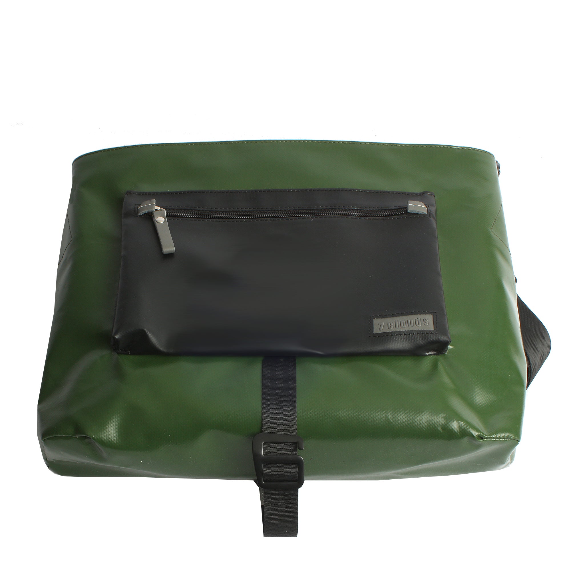 7clouds Kuriertasche Tego 7.4 junglegreen-black offen