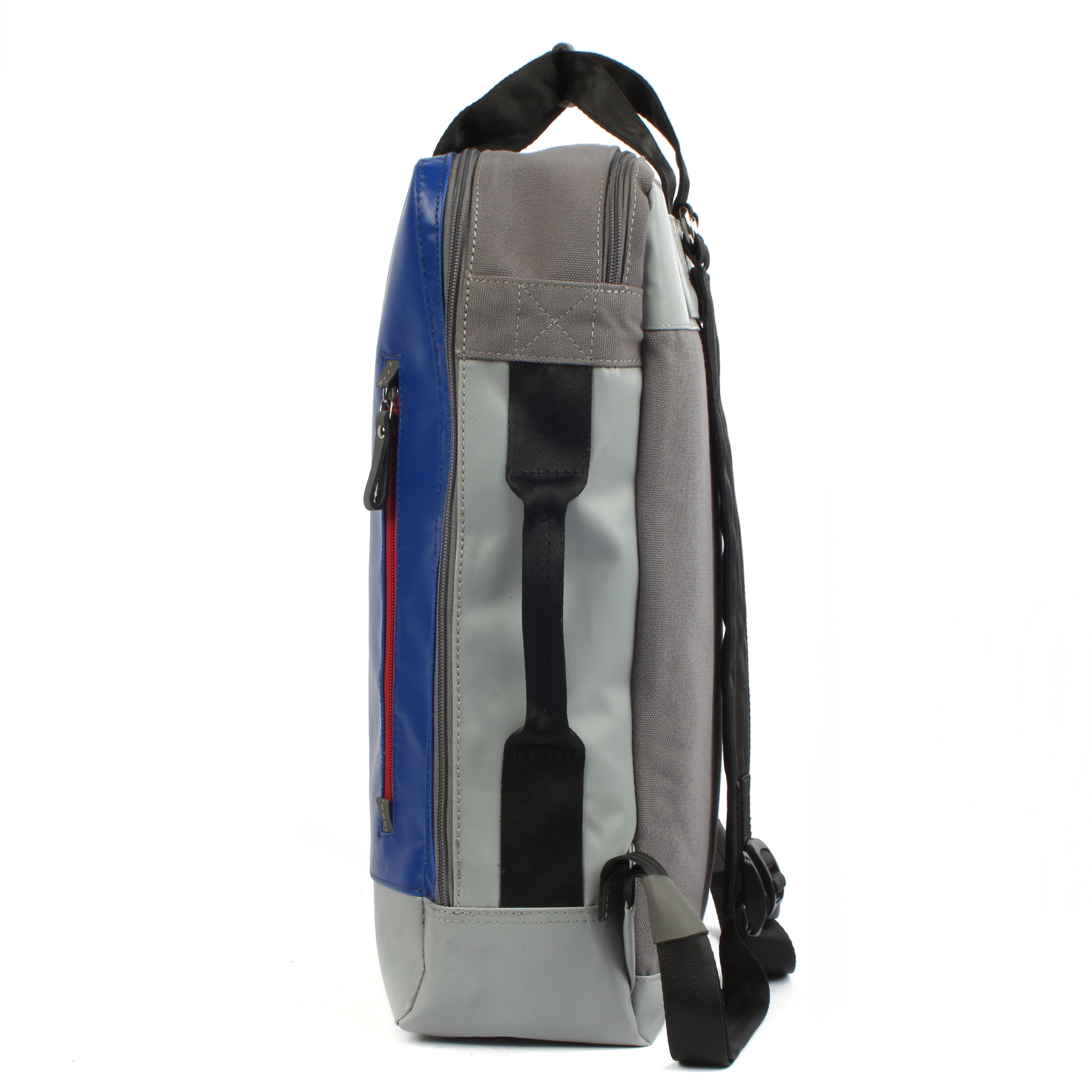 7clouds Agal 7.2M blue-grey laptopbackpack side