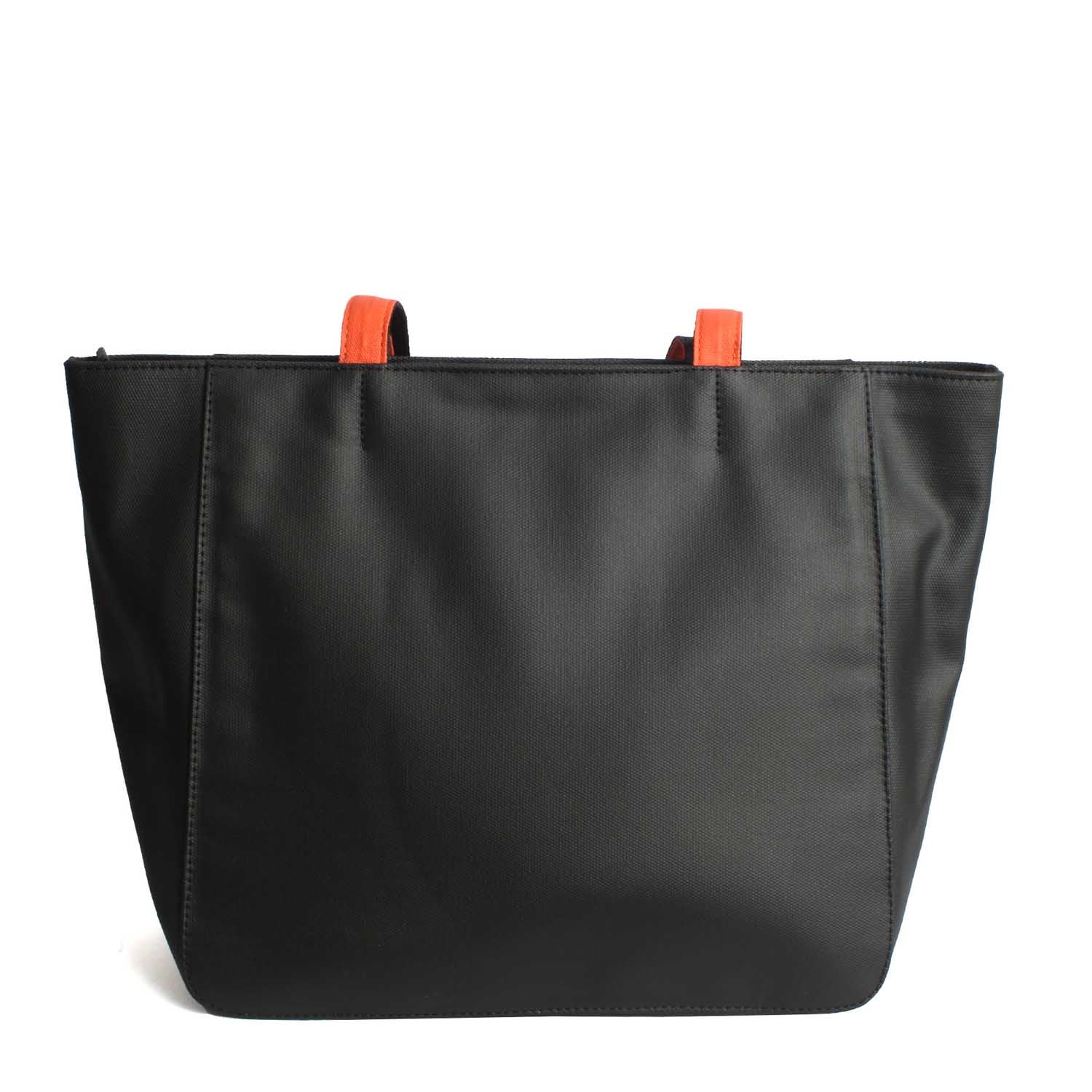 Margelisch Shopper Tasche Niri 1 black orange Rückseite