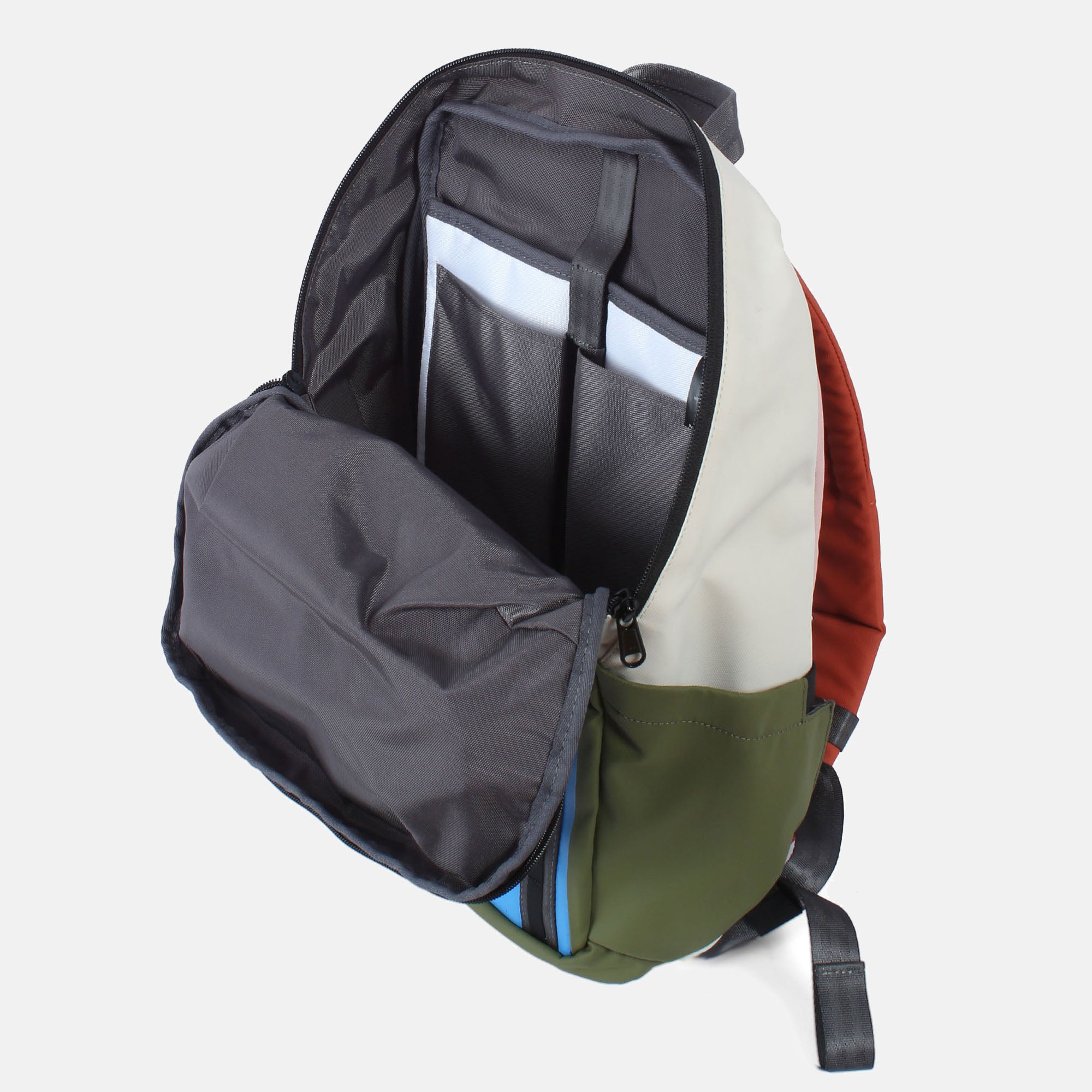 Suno 7.1 light blue-mix laptop backpack laptop pocket