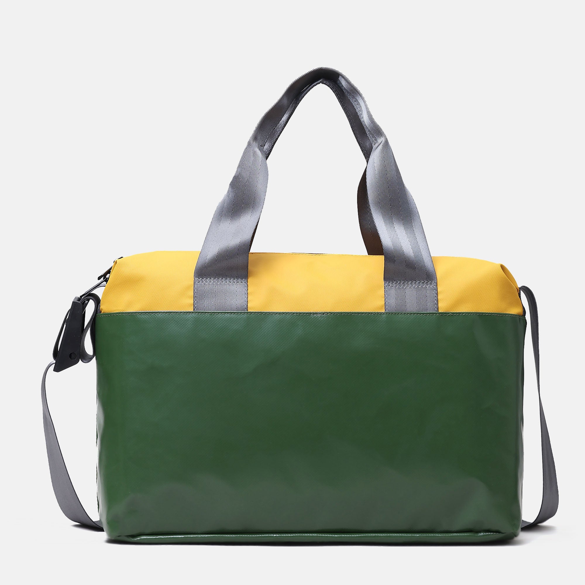 7clouds Erkan 7.1 black Laptop Messenger jungle green-yellow Rückseite