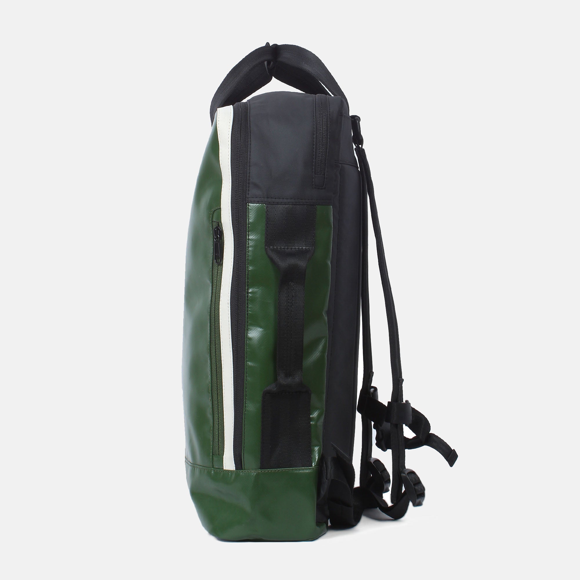 Rucksack Agal 7.3-M jungle green-off white Ansicht Seite