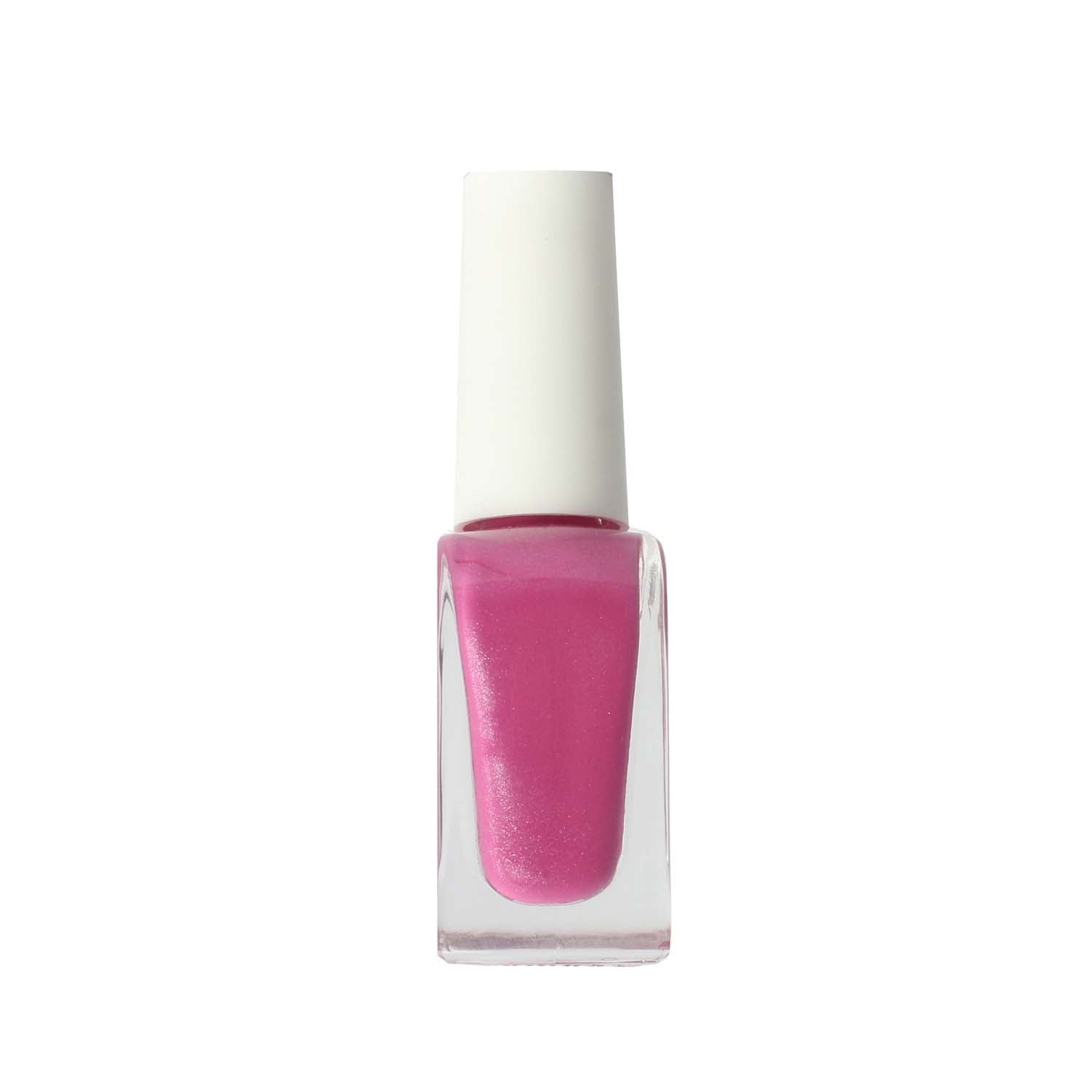 Laued Nagellack bio-based vegan glitter rosa