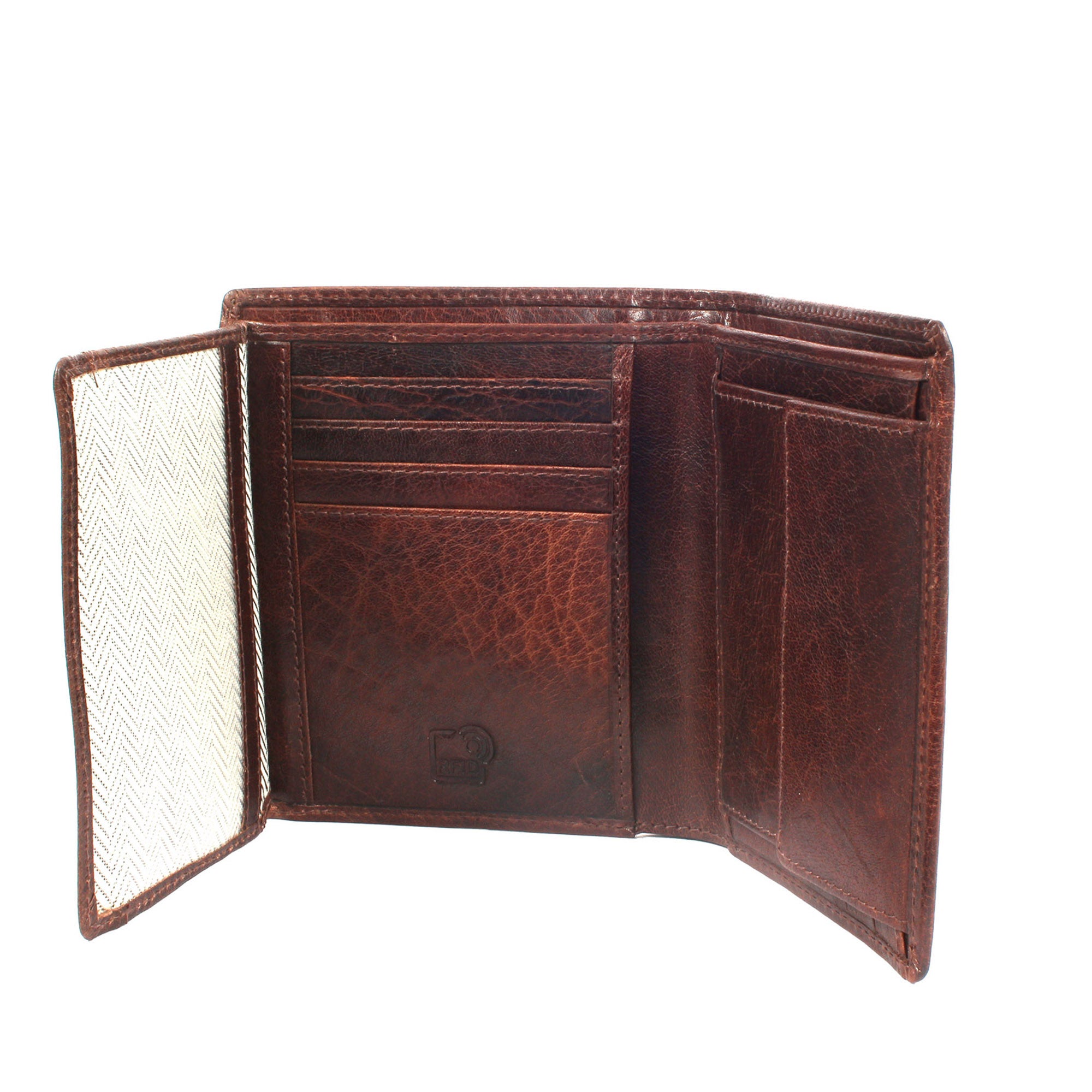 Margelisch Texas 2 sustainable RFID leather wallet for men  inside transparent slot