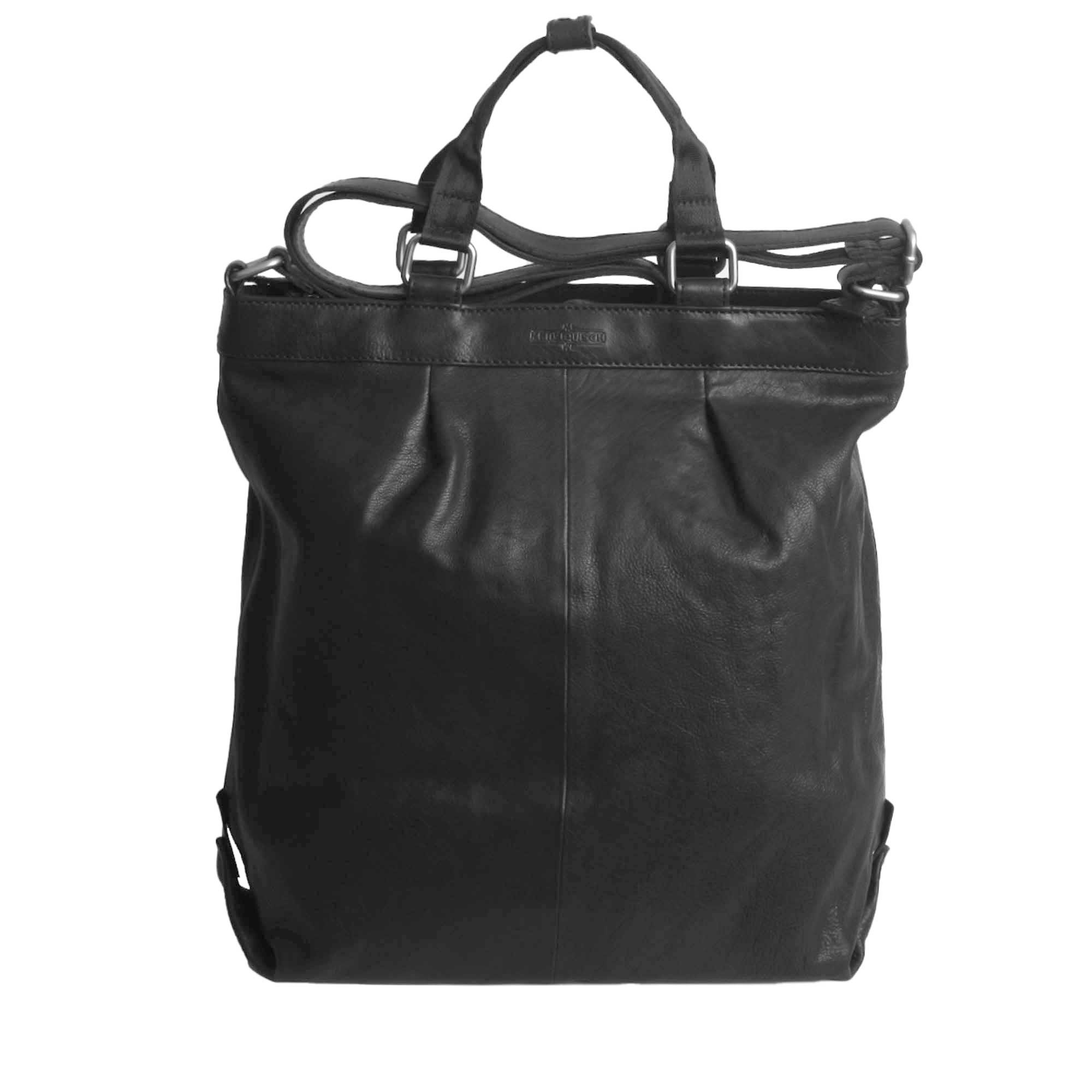 MARGELISCH leather shoulder laptop bag Cedel 1 - black