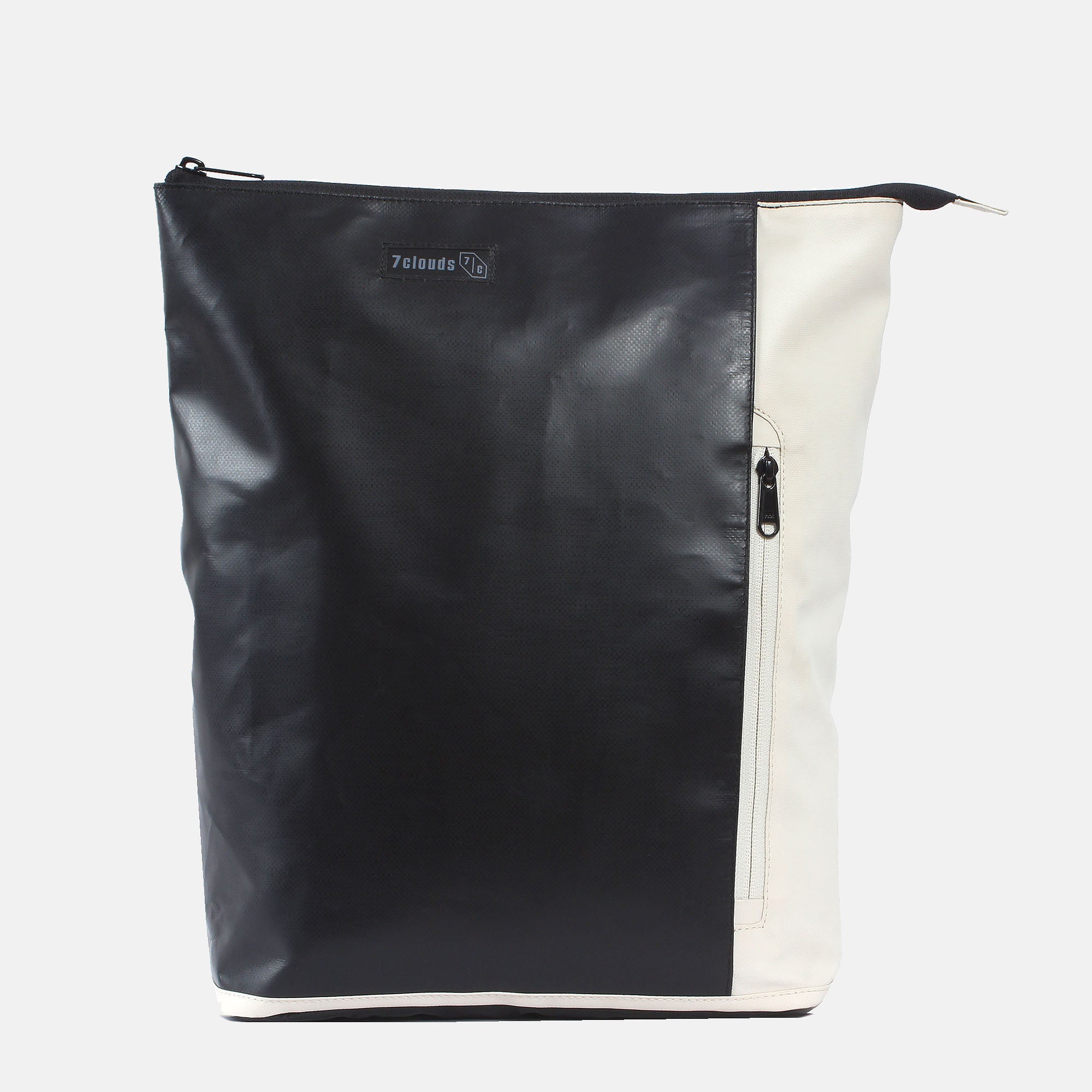 Shawi 7.1 Shopper-Rucksack black-off white Front