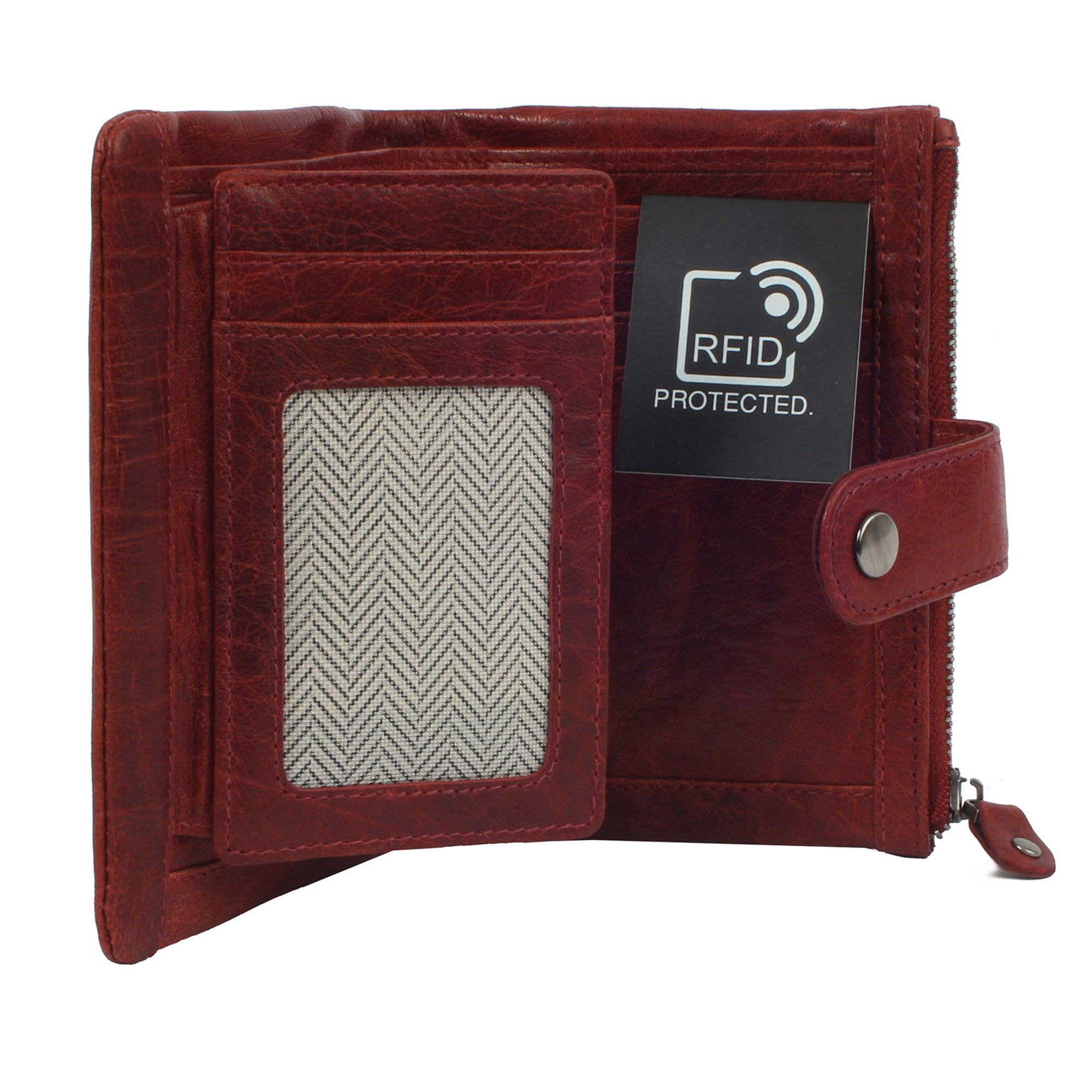 Margelisch Oxford 1 sustainable RFID unisex leather wallet inside RFID