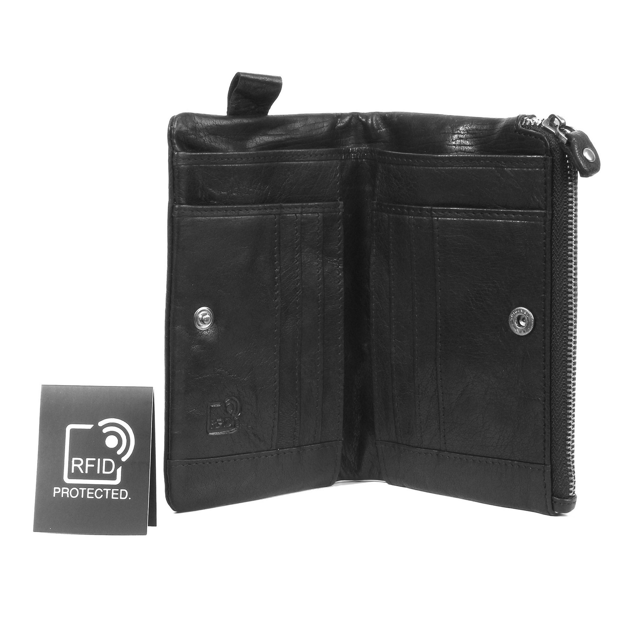 Margelisch Hamburg 2 nachhaltige RFID Lederbörse innen