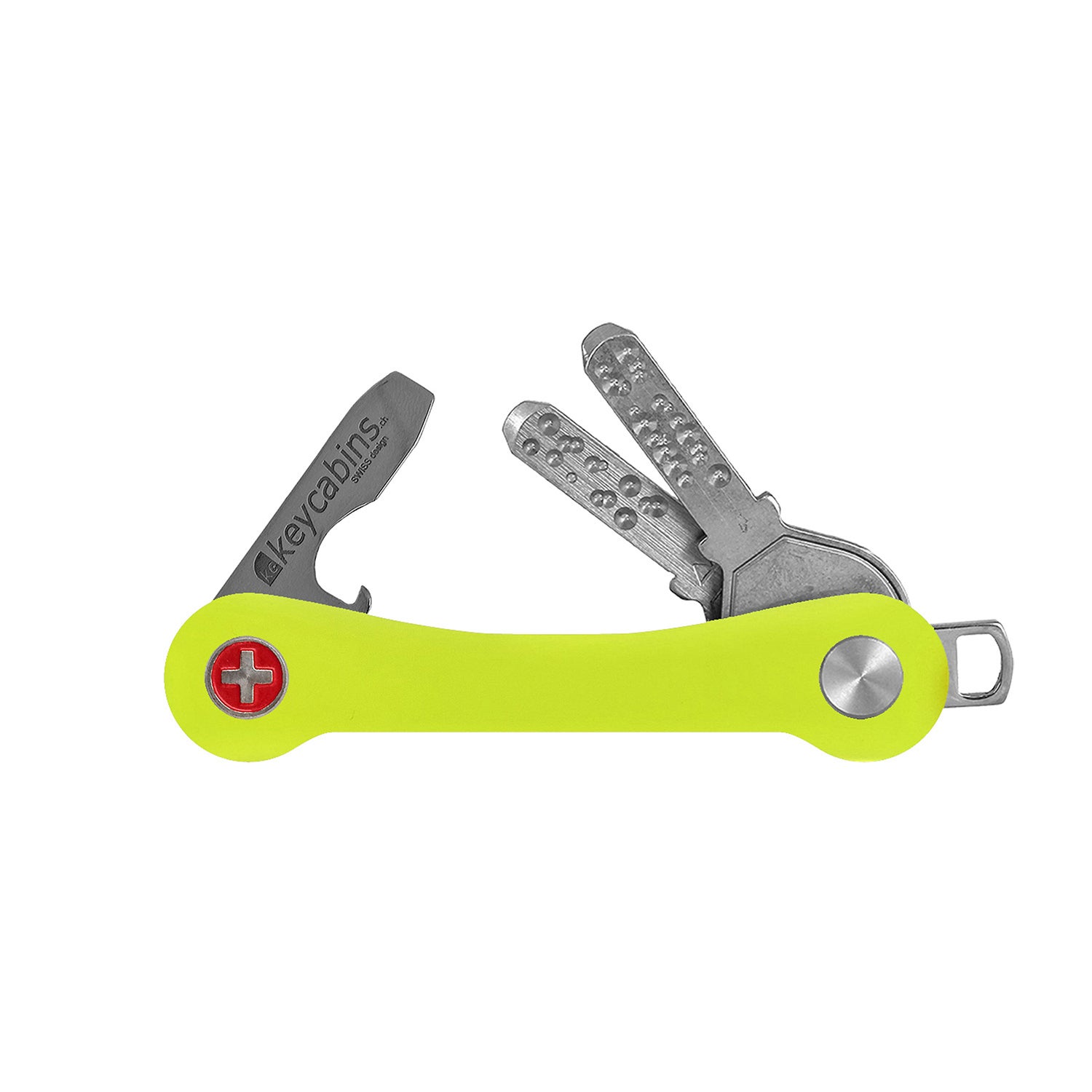 keycabins keyfob smart neon yellow with keys