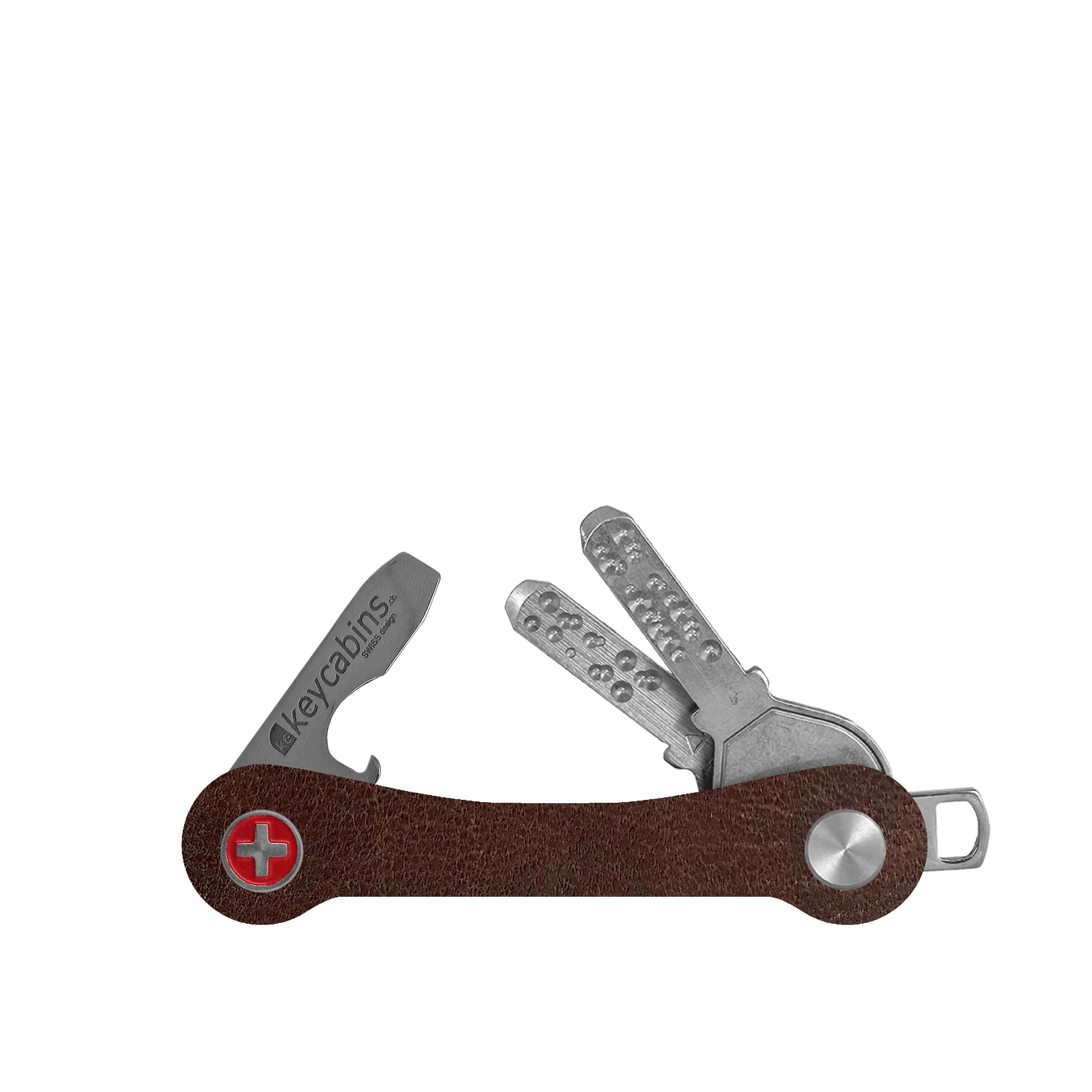 keycabins key holder leather and wood unique