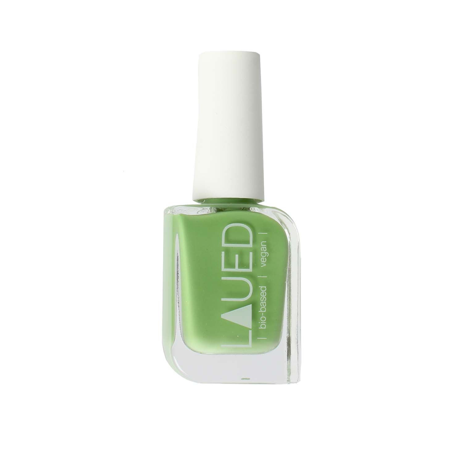 Laued Nagellack bio-based vegan grün