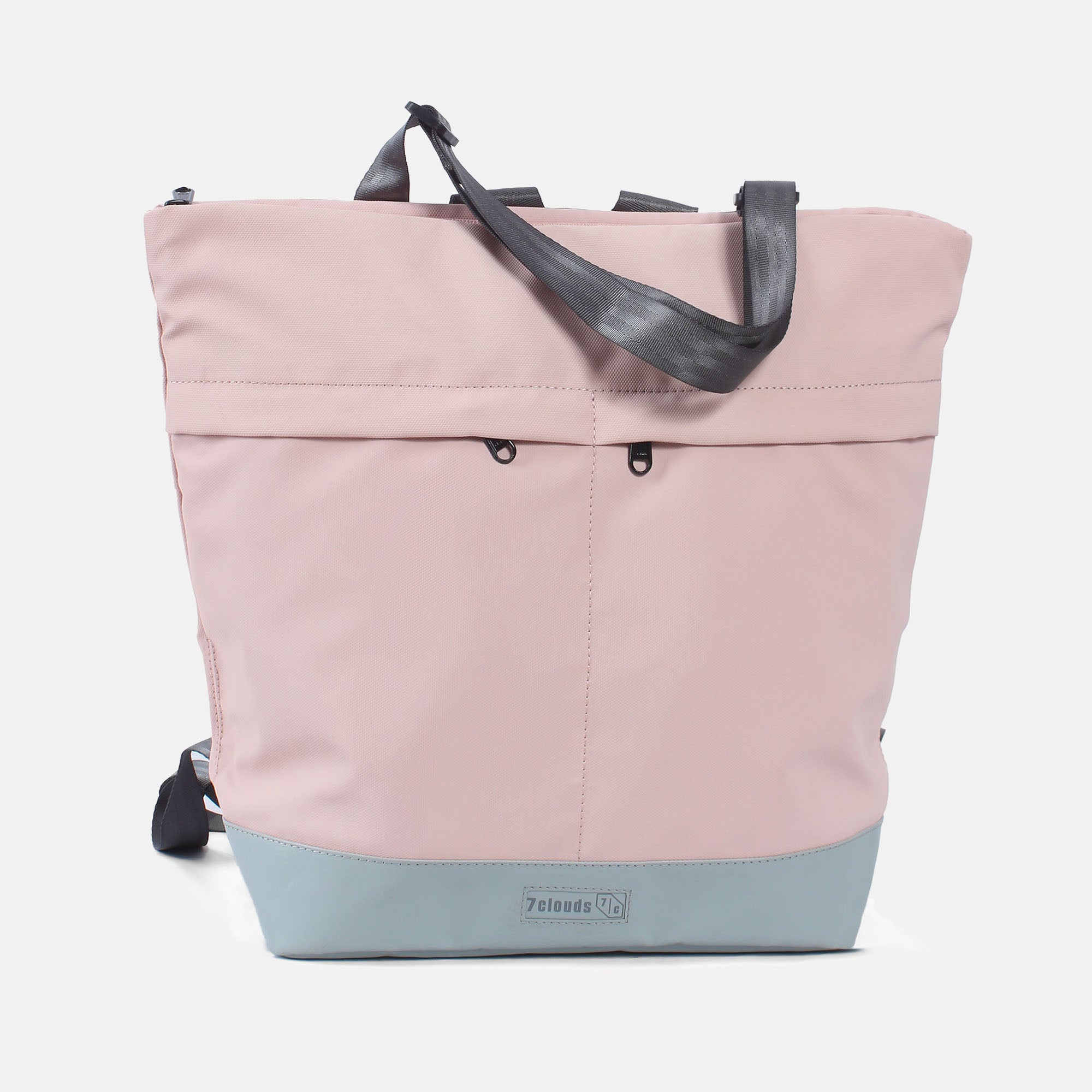 Simse 7.1 shopper-backpack grey-light rose front