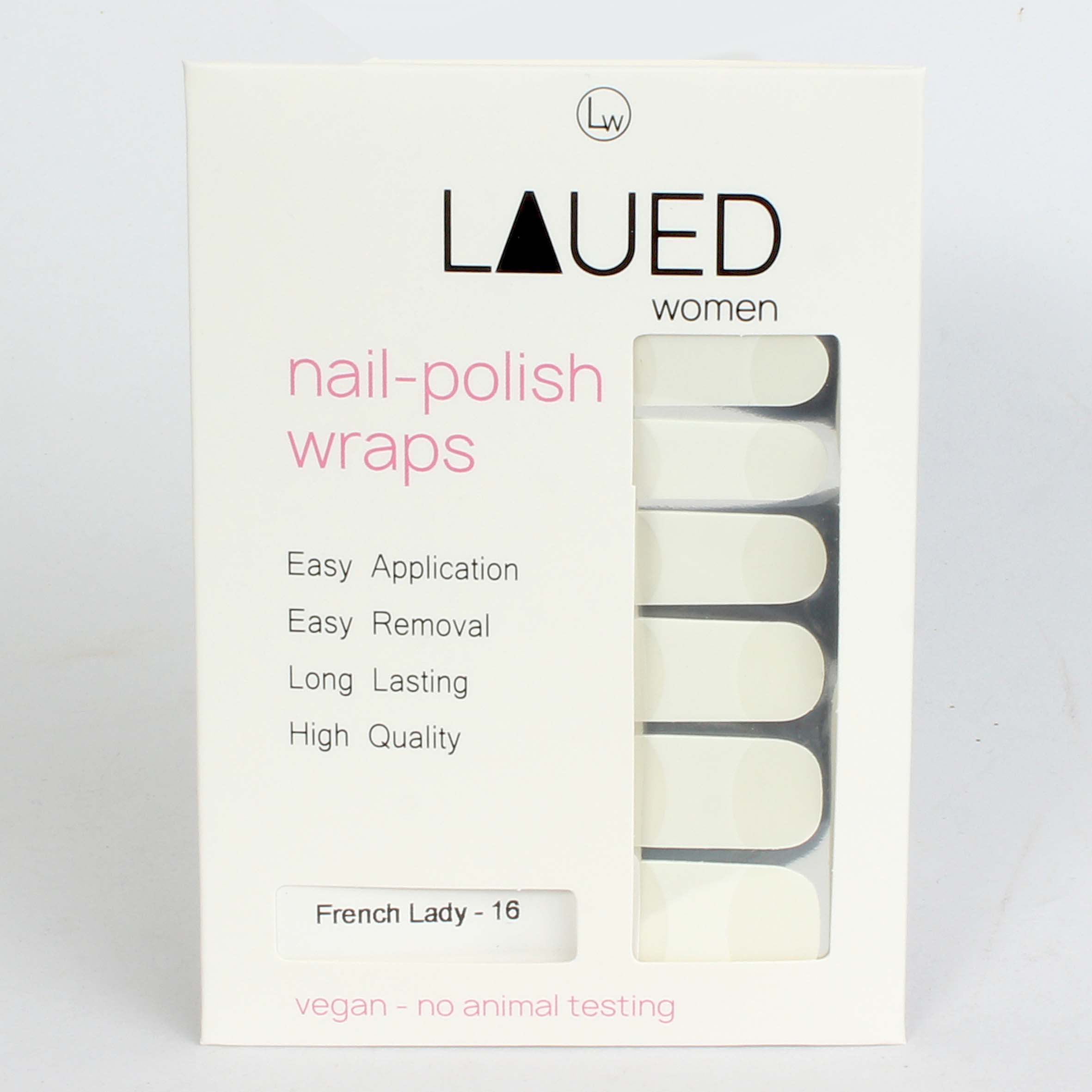 laued feuilles pour ongles grafics french lady emballage