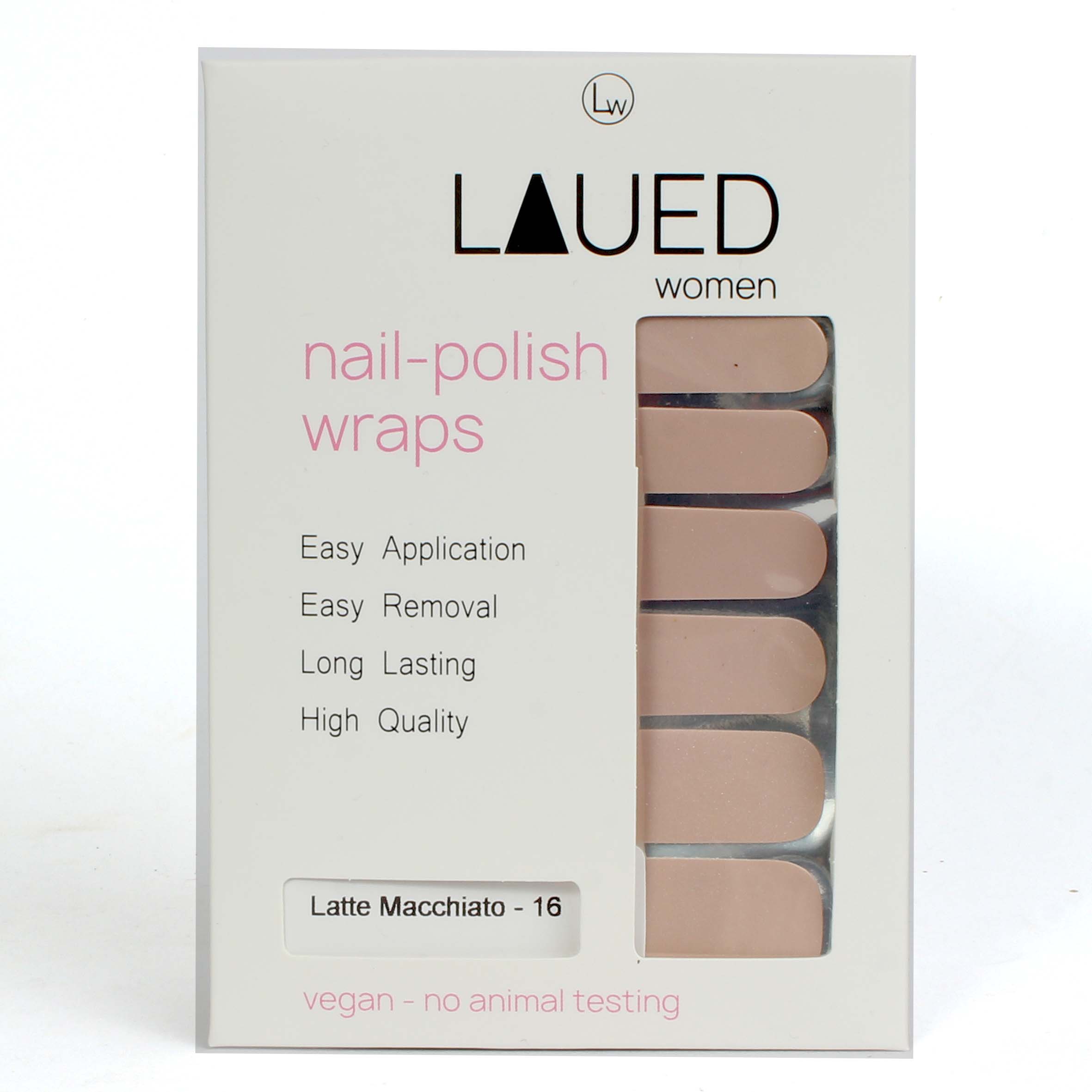 Laued Nagelfolien brown latte macchiato Verpackung