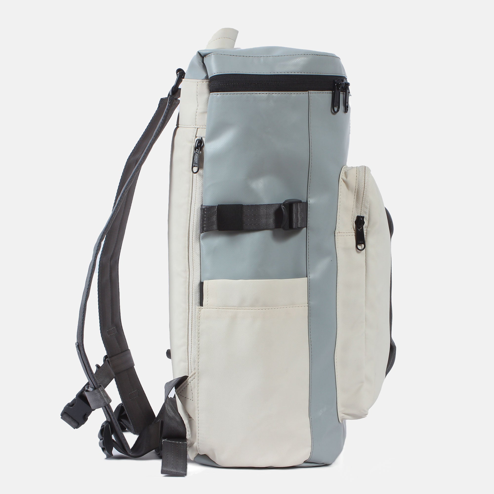 7clouds Laptop Rucksack Heloy 7.1 grey-off white Ansicht Seite