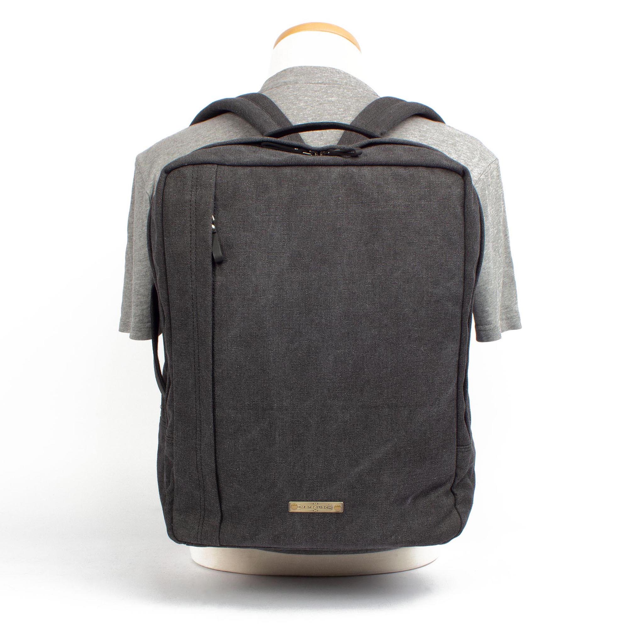 Margelisch Lerox 1 canvas charcoal fashion student cabin baggag backpack