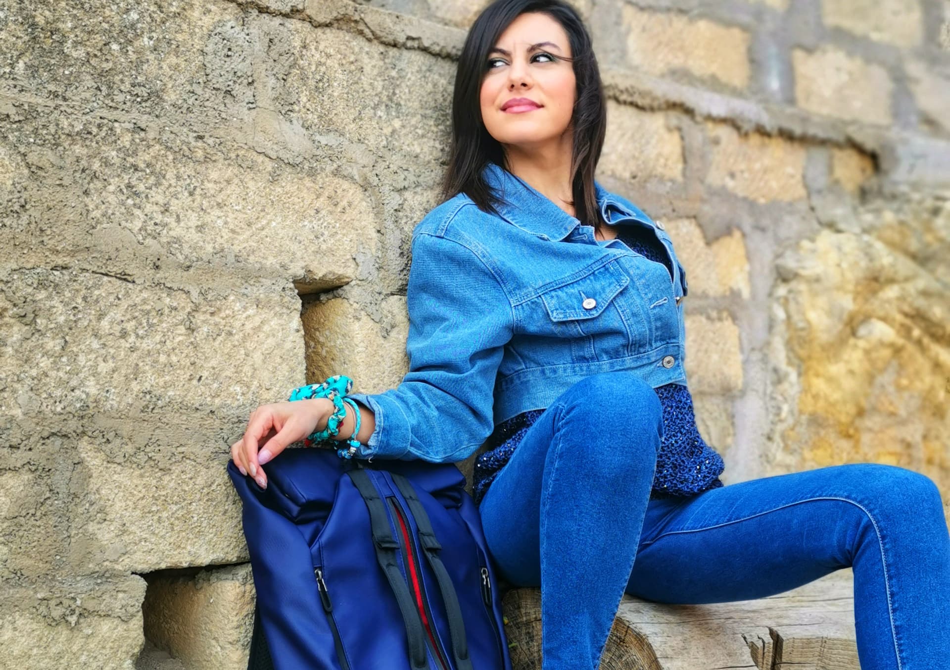 Vargu Rucksack blau