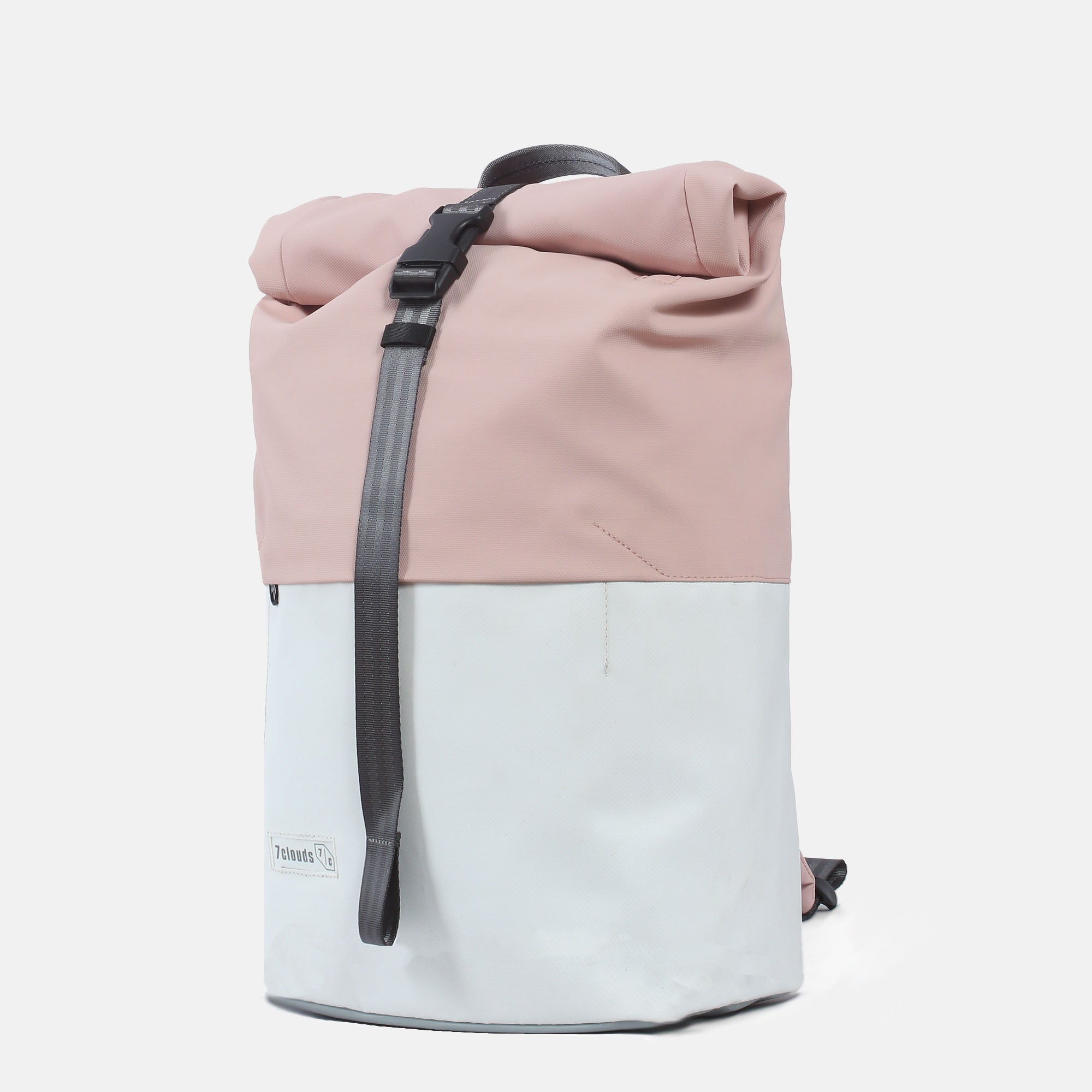Laptop-Rucksack Kira 7.1 von 7clouds white-light rose seitlich