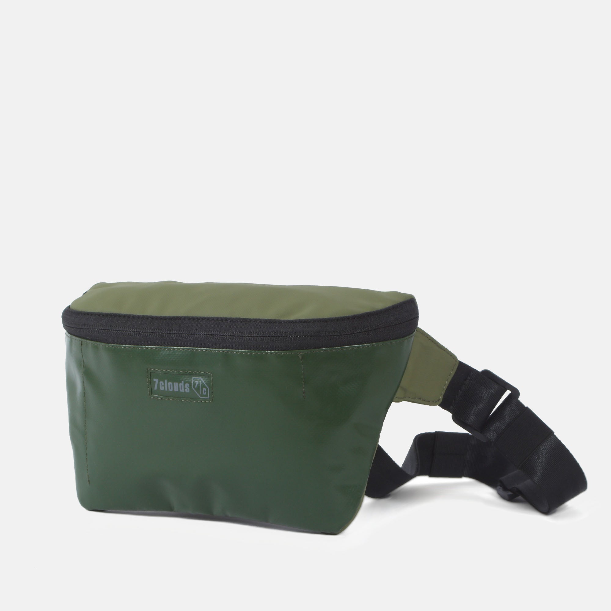 Cobi 7.1 Hüfttasche jungle green-mud green seitlich