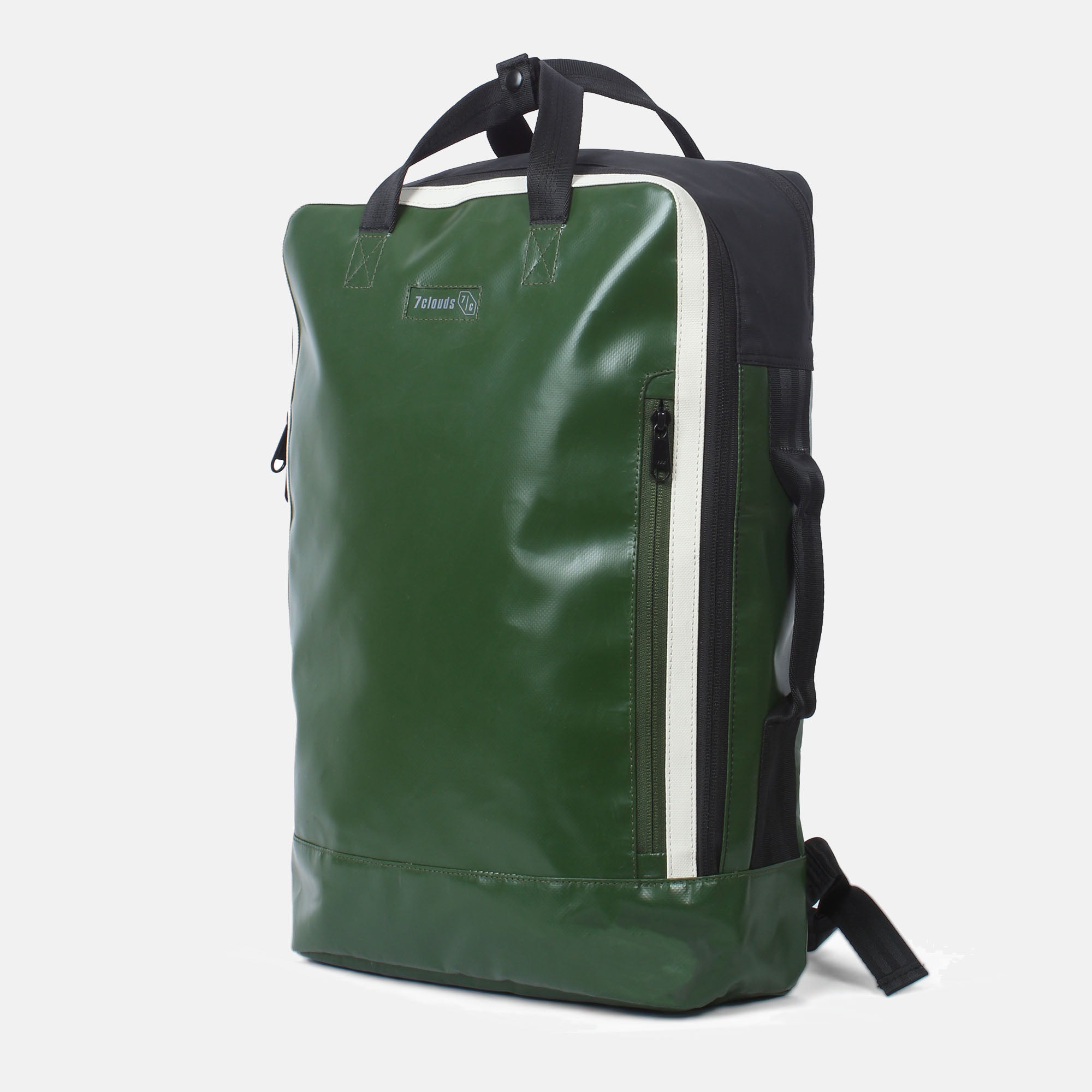 Rucksack Agal 7.3-M jungle green-off white Frontansicht