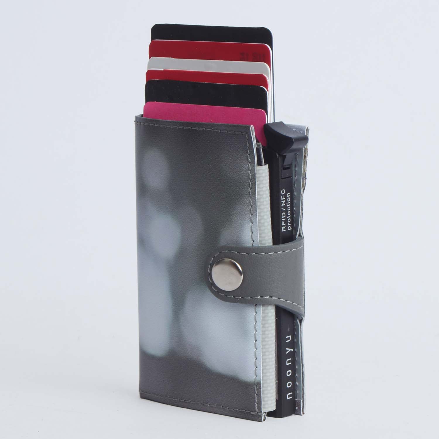 noonyu single tarpaulin RFID wallet unique angle view