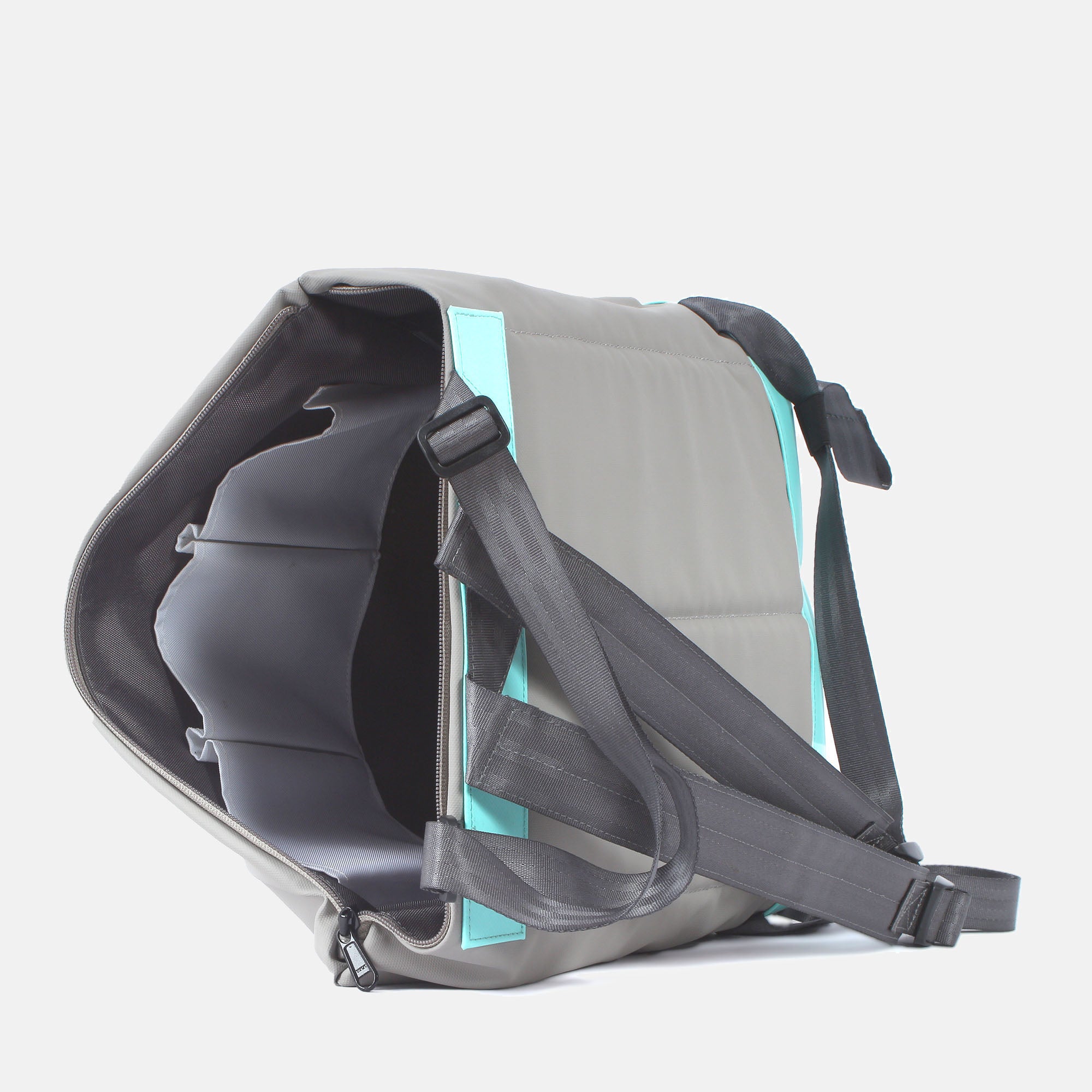 Simse 7.1 shopper-backpack mint-fog grey inside