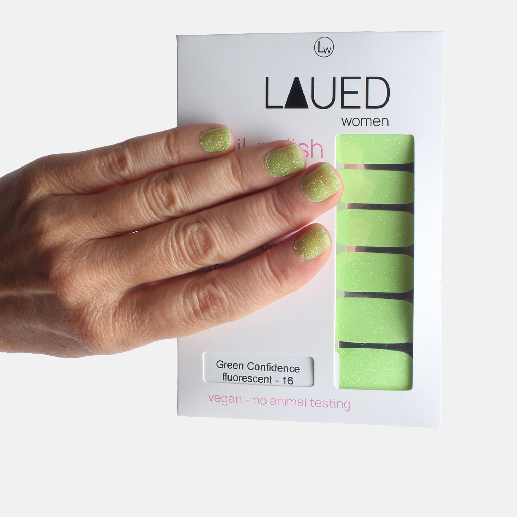 LAUED - Nagelfolien - fluorescent - Green Confidence