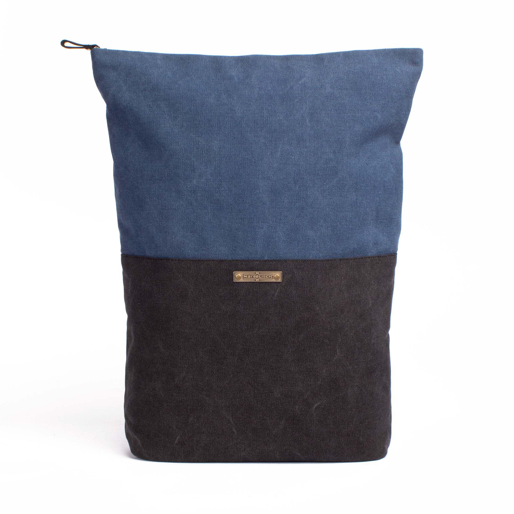 Margelisch Ulom 4 Canvas denim charcoal sustainable laptopbackpack fullsize