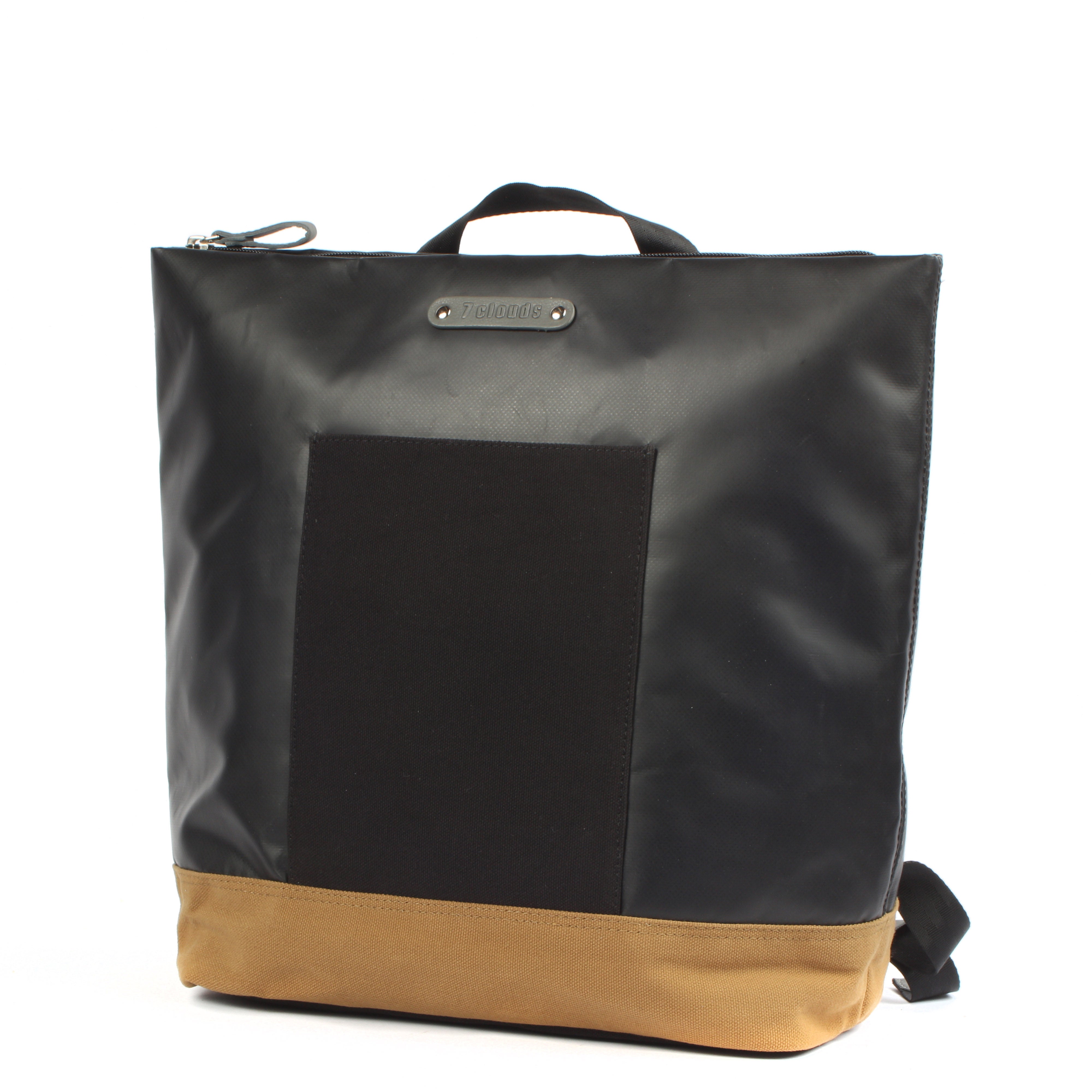 7clouds Shopper-Rucksack Nusin 7.1 black 7clouds Nusin 7.1 black nachhaltiger Damen Design-Laptoprucksack Front