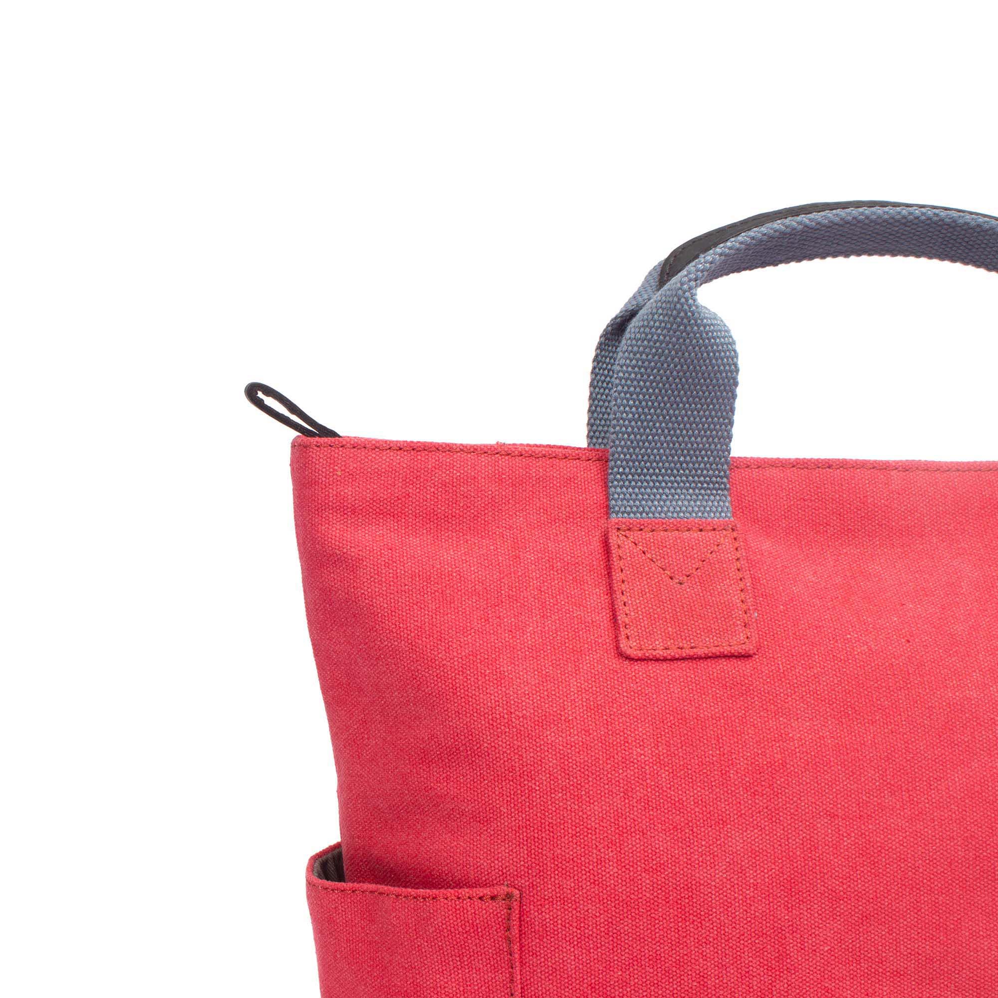 Margelisch Tacha 1 Canvas rot Damenrucksack Detail