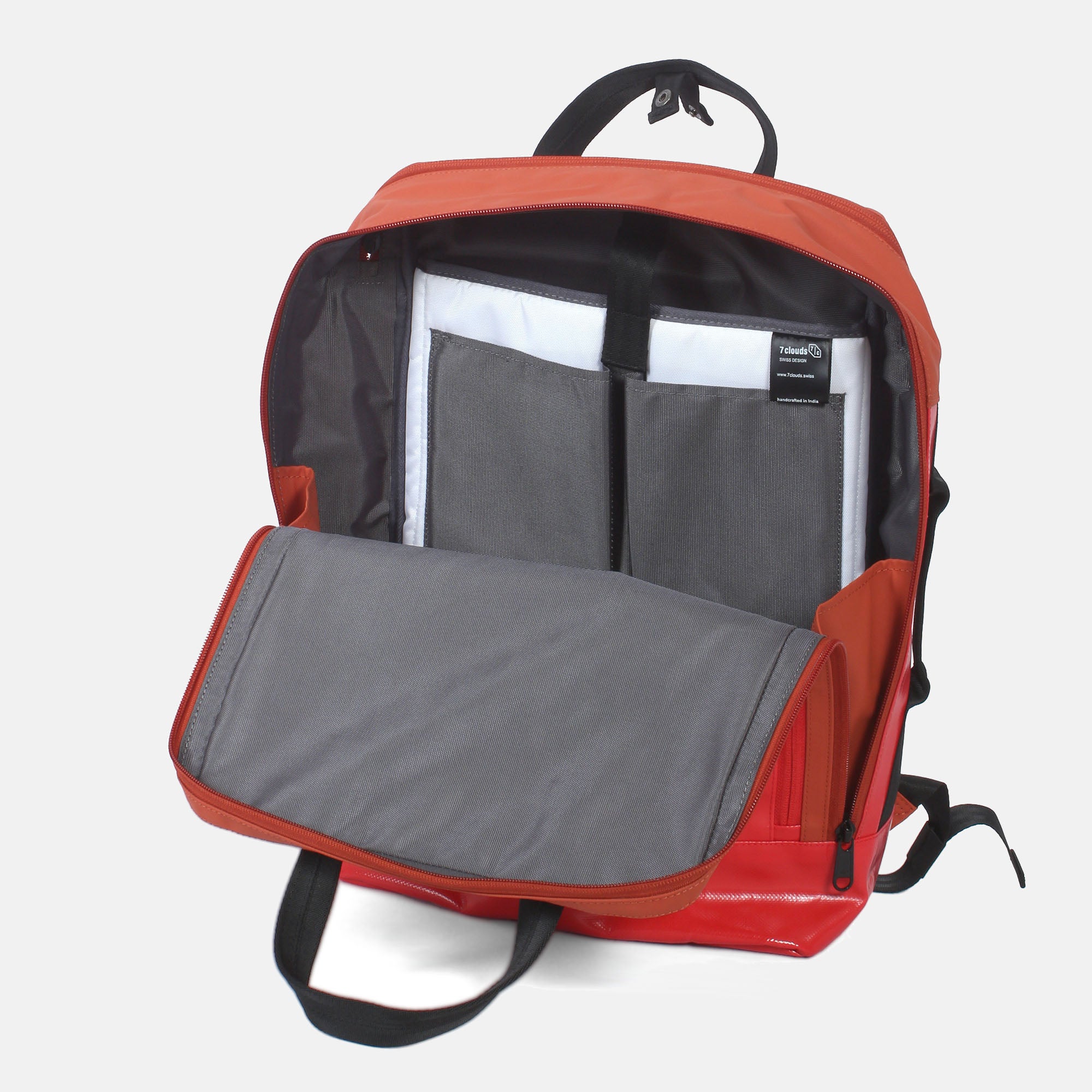 Agal 7.3-M red-orange innen mit Laptopfach