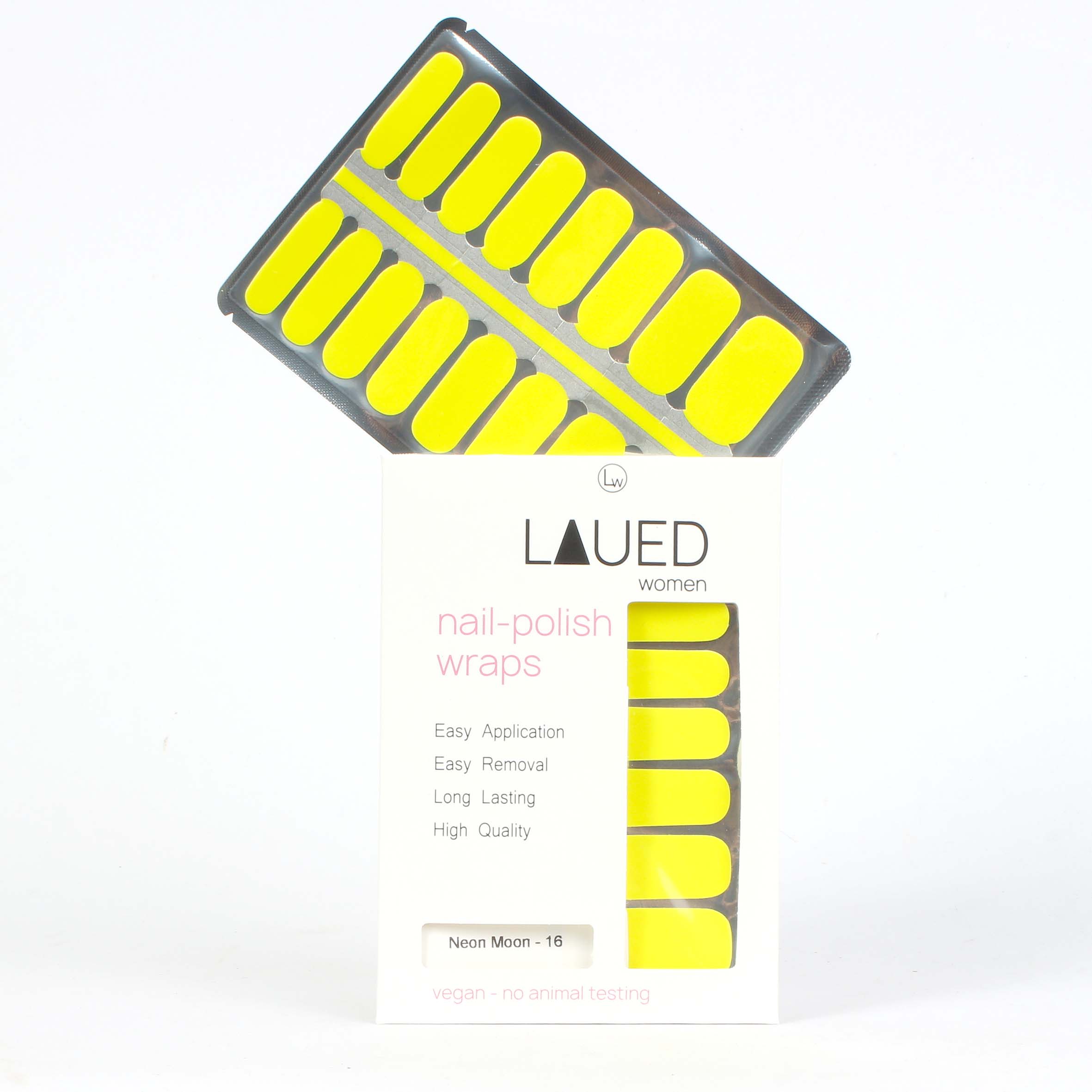 Laued Fingernagelfolien neon moon Verpackung