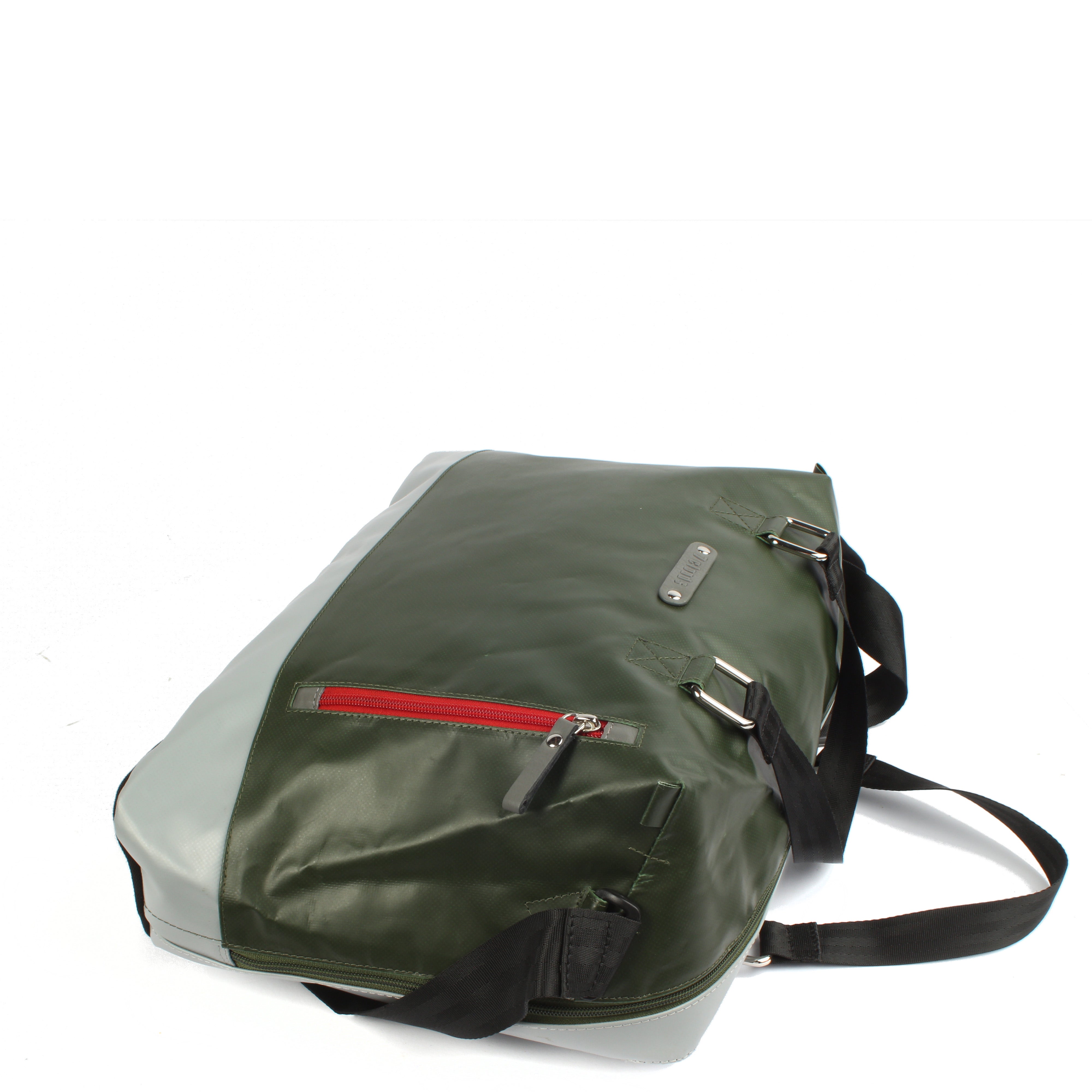 7clouds Arlon 7.1 junglegreen-grey sustainable laptop office bag flat