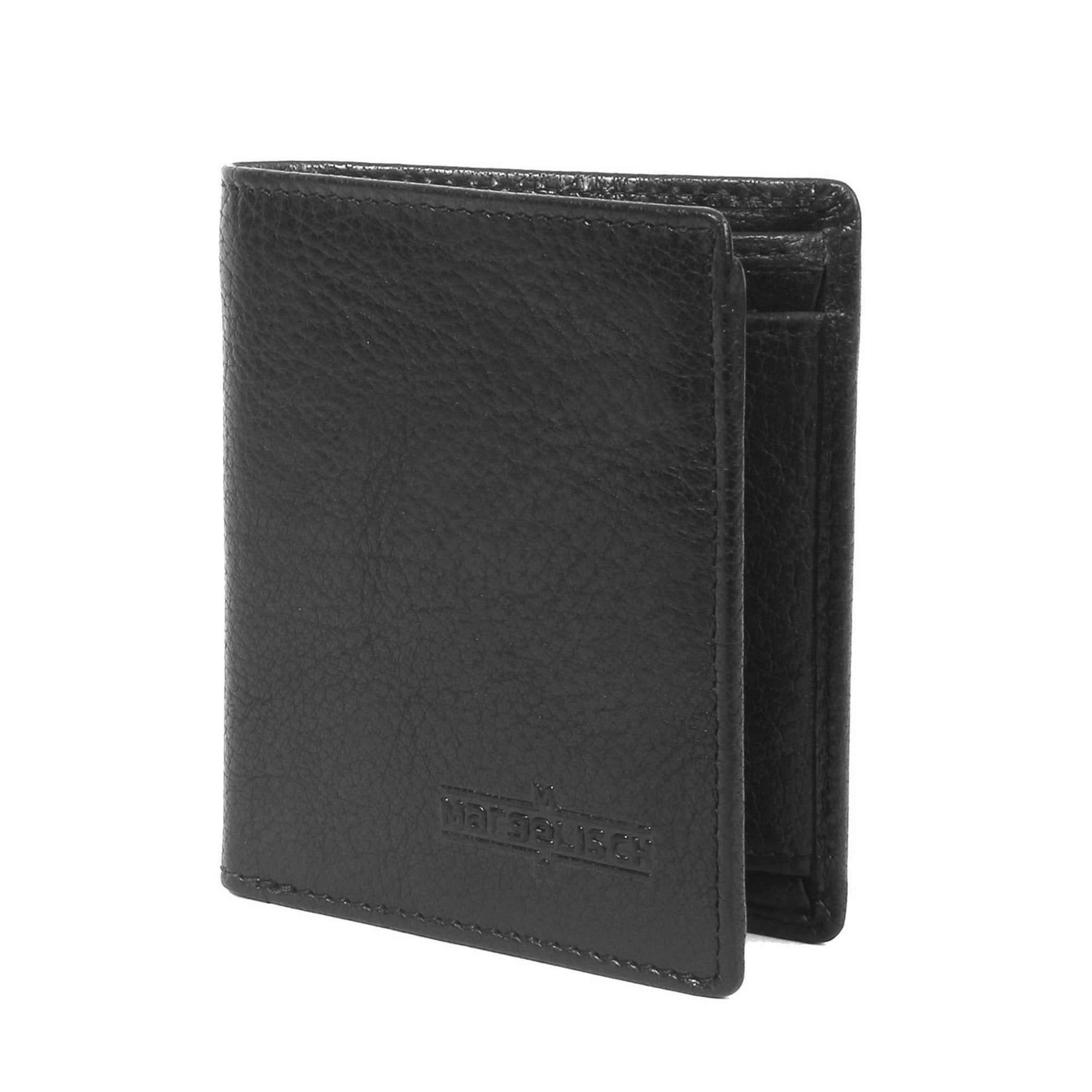 Margelisch Tokyo 2 sustainable RFID leather wallet for men frontside black