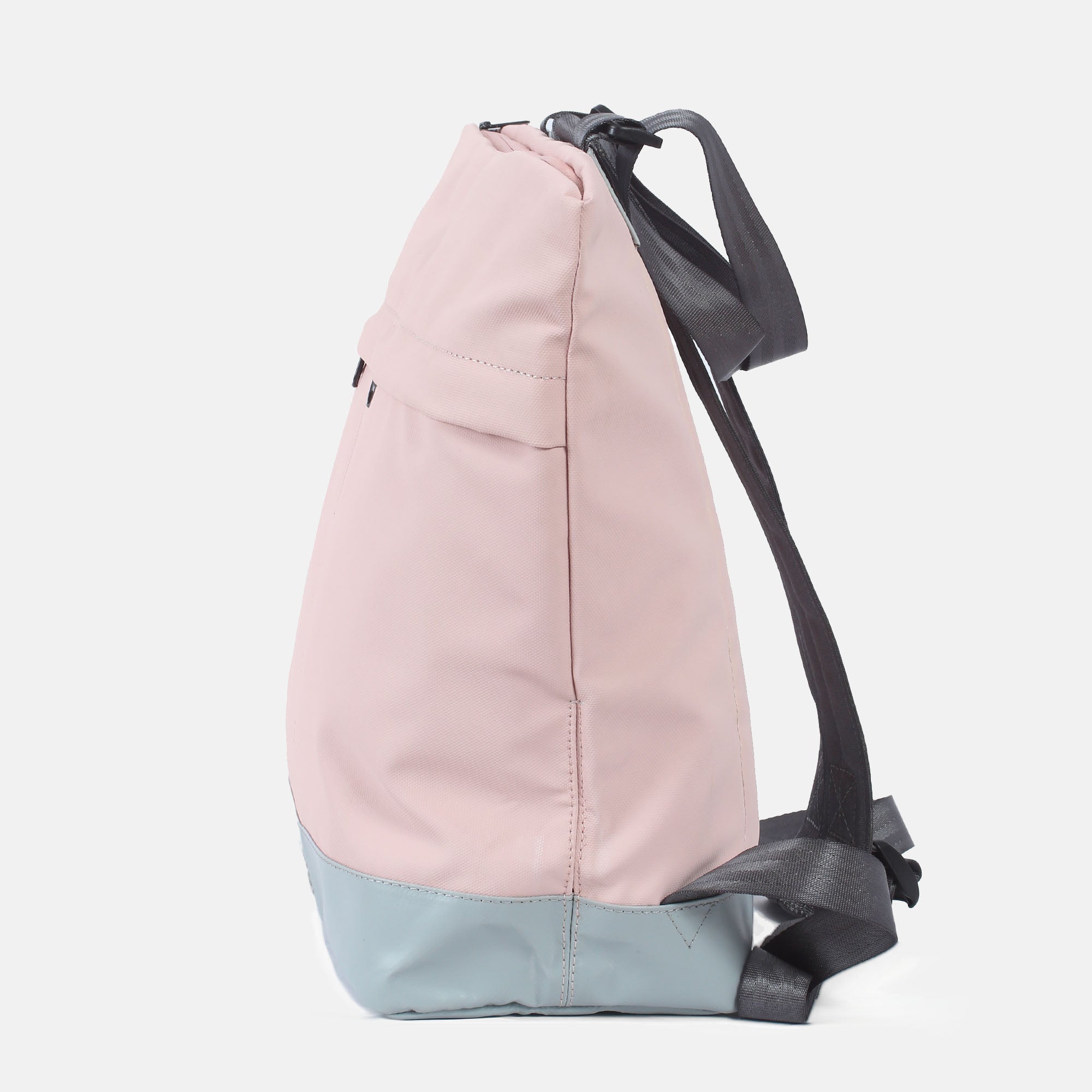 Simse 7.1 shopper-backpack grey-light rose side