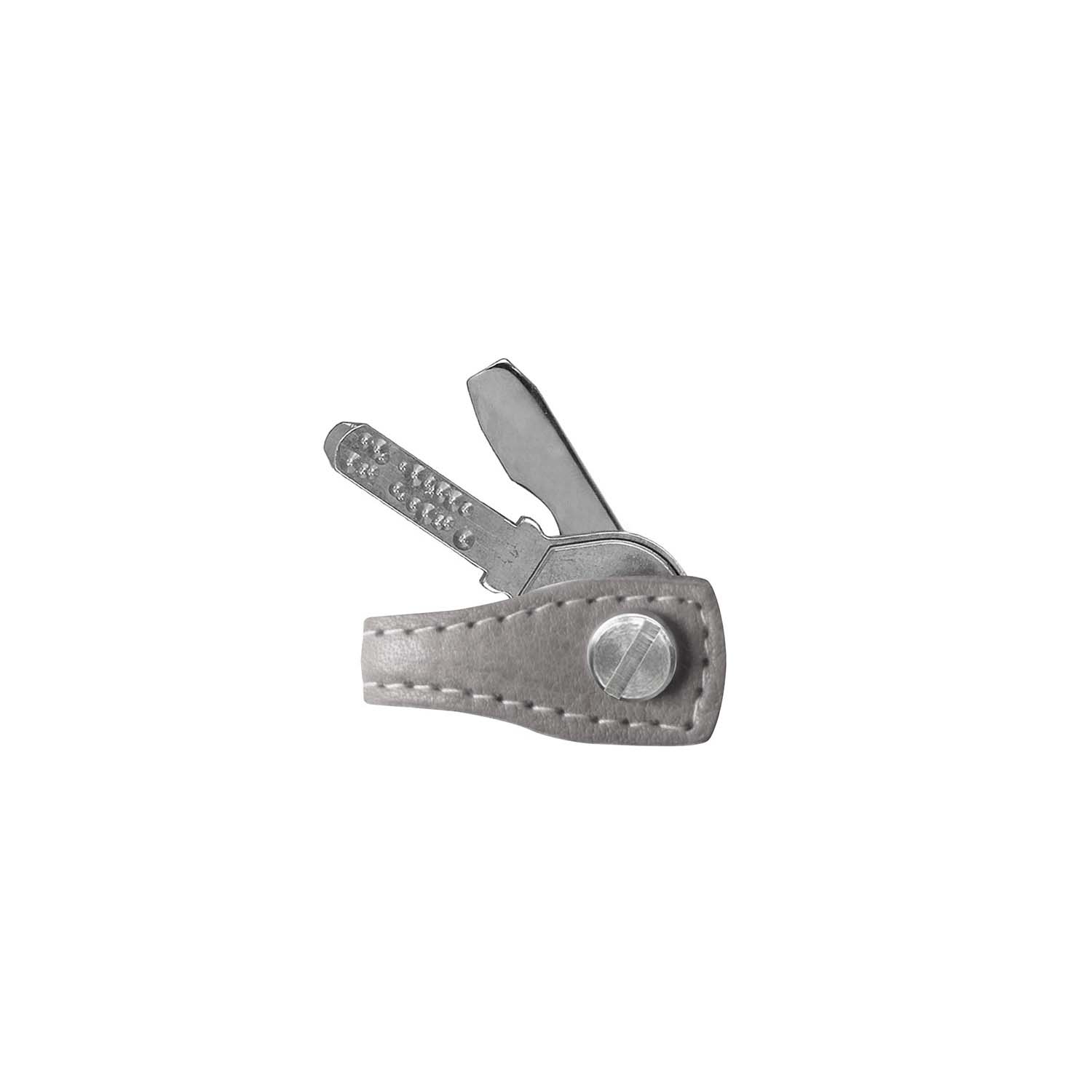 keycabins mini-Loop Leder S1 grau, Rückseite