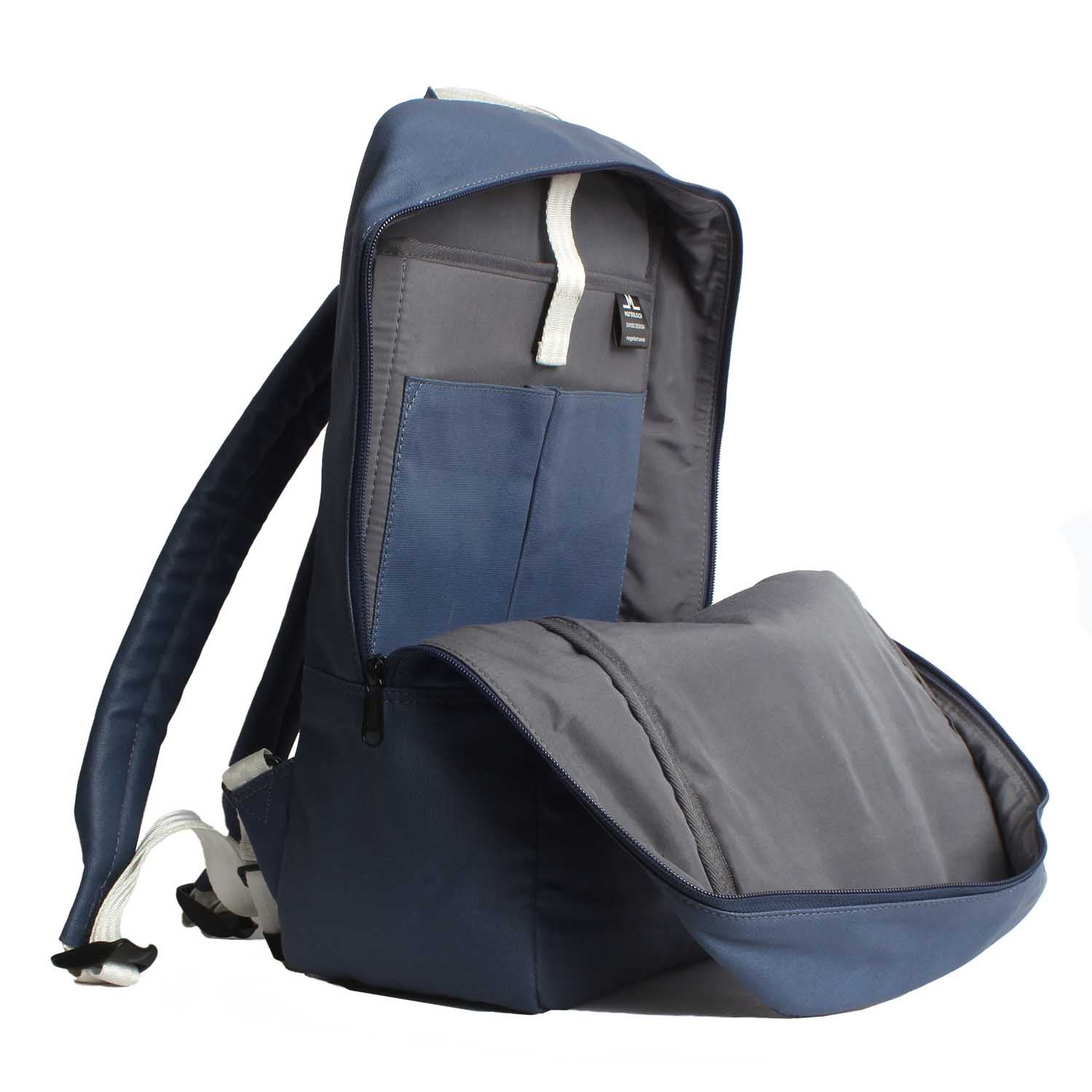 Margelisch Rucksack Bukal 1 dunkelblau offen