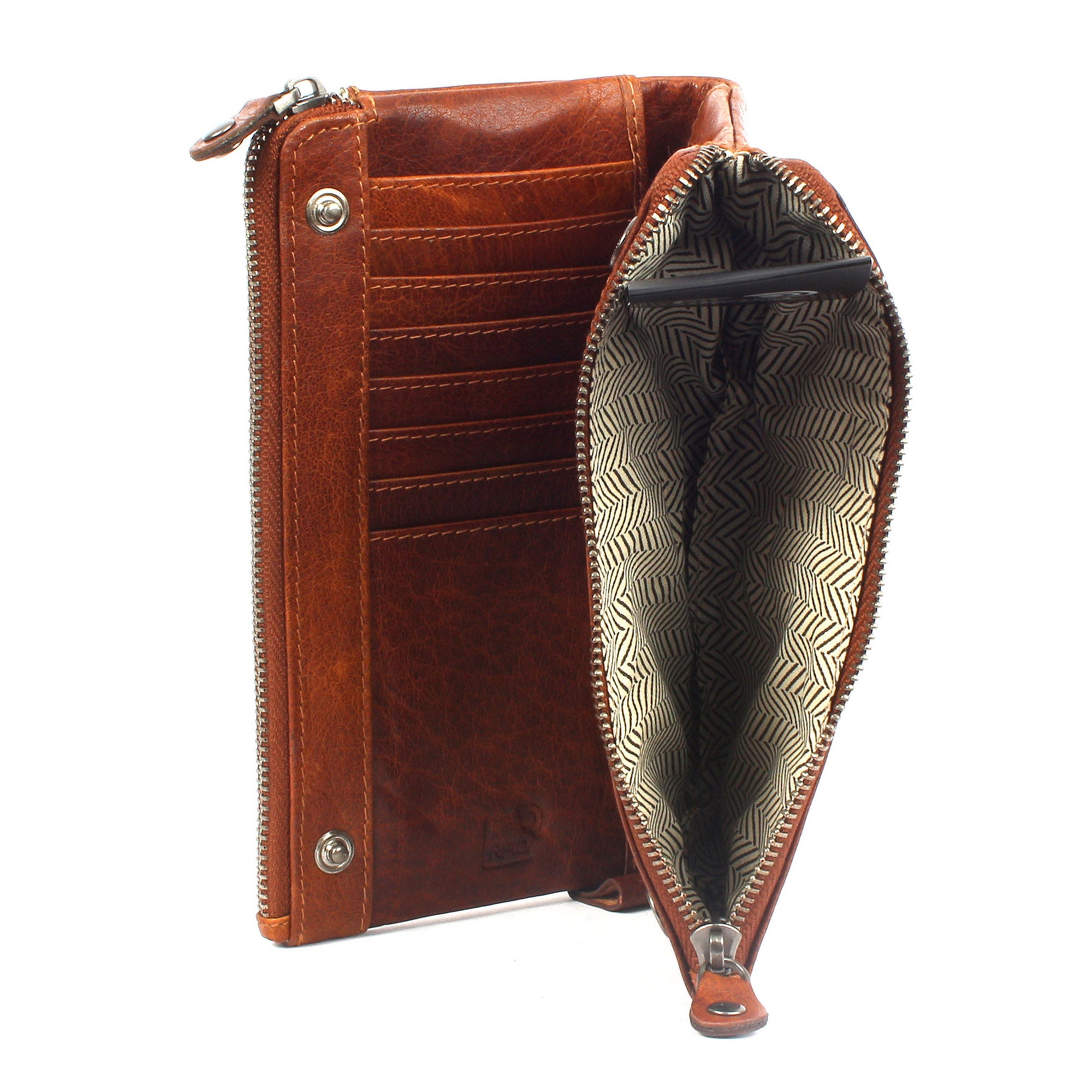 Margelisch London 2 sustainable RFID leather wallet inside lining
