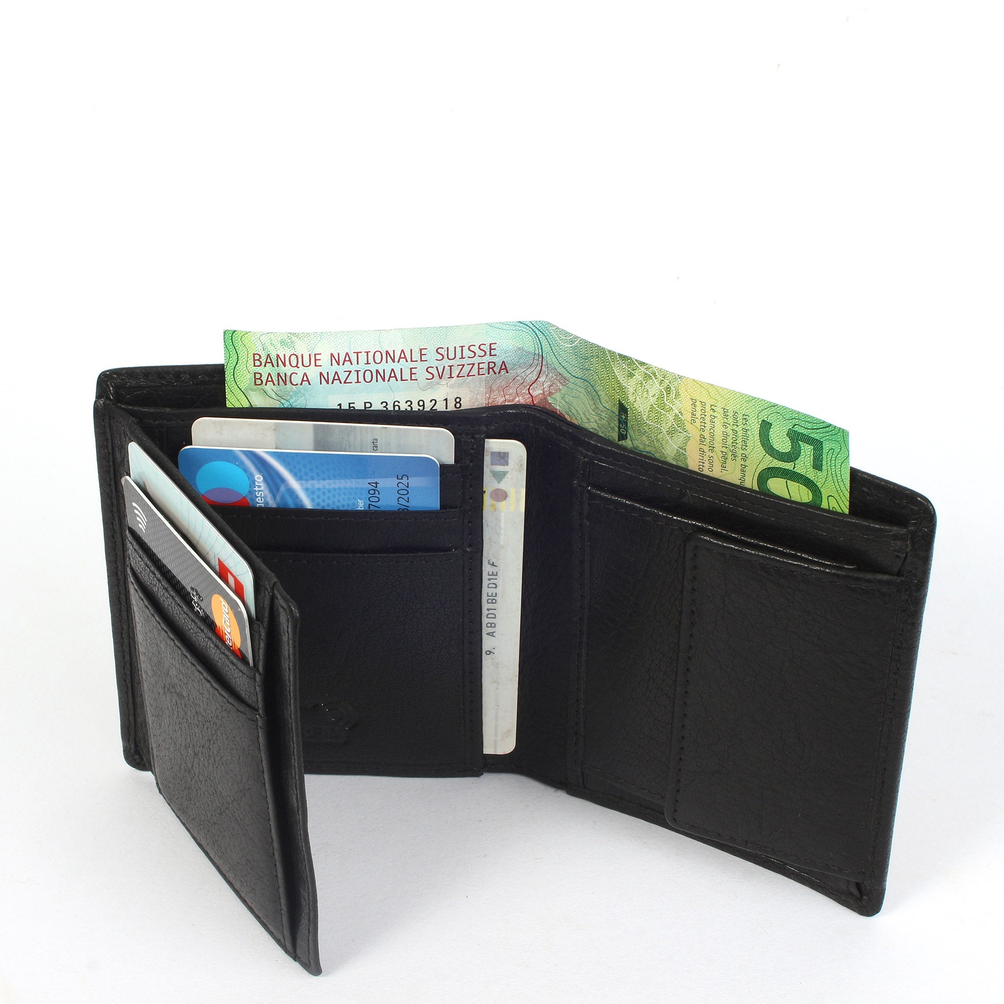 Margelisch Tokyo 2 sustainable RFID leather wallet for men inside creditcards and bills