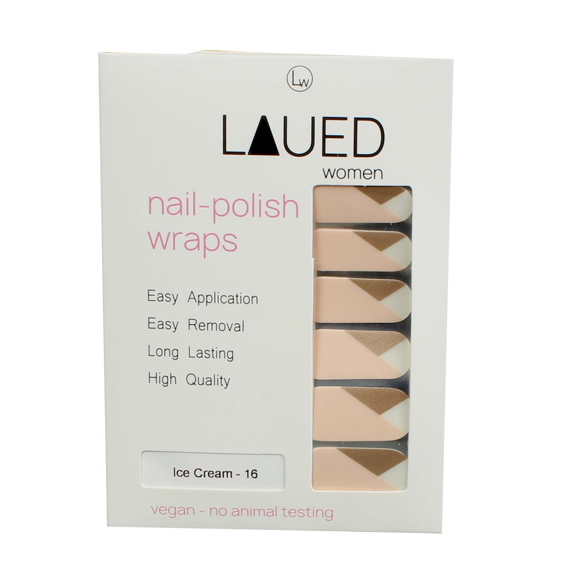 laued nail wraps grafics ice cream packaging