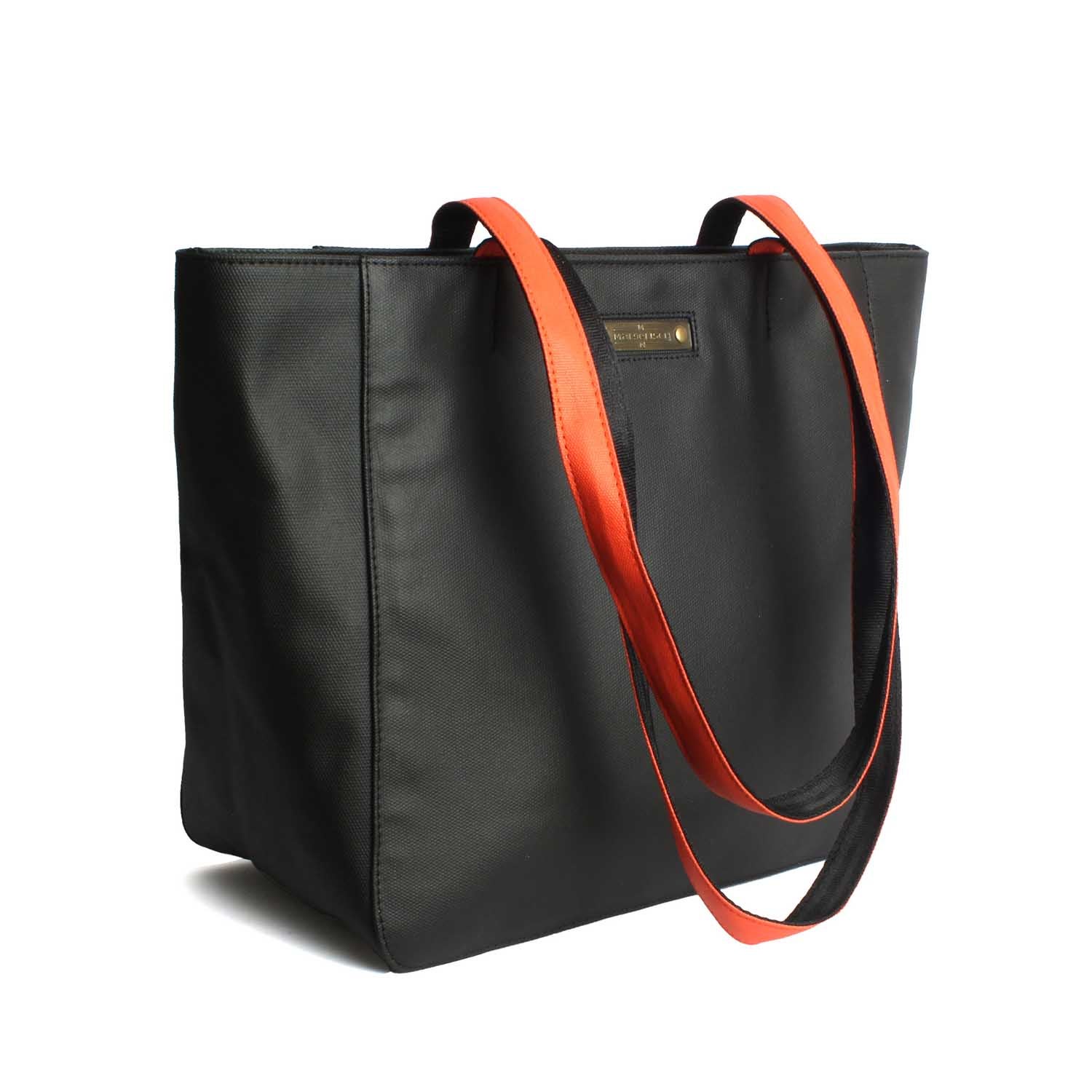 Margelisch Shopper Tasche Niri 1 black orange Seite