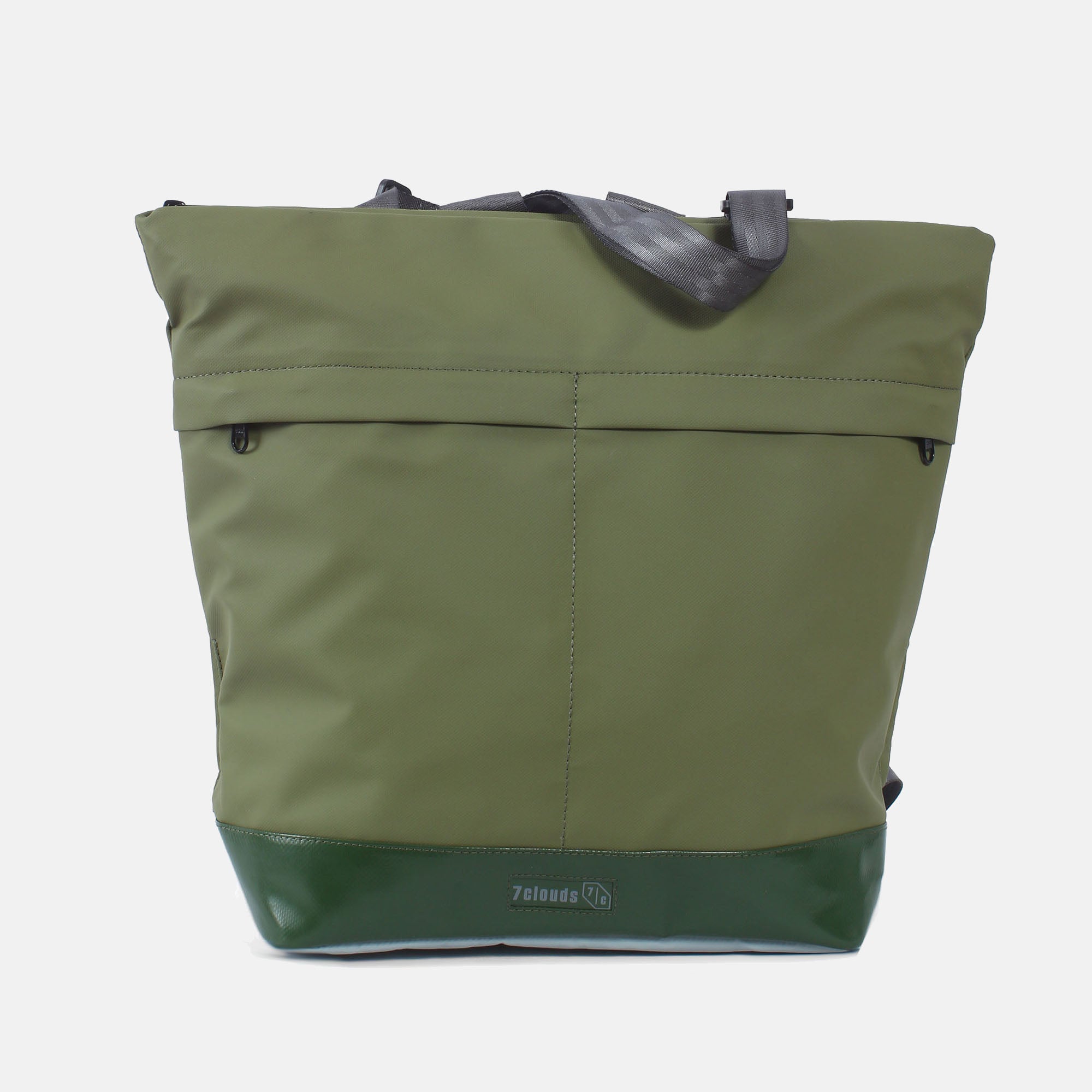Simse 7.1 shopper-backpack jungle green-mud green  front