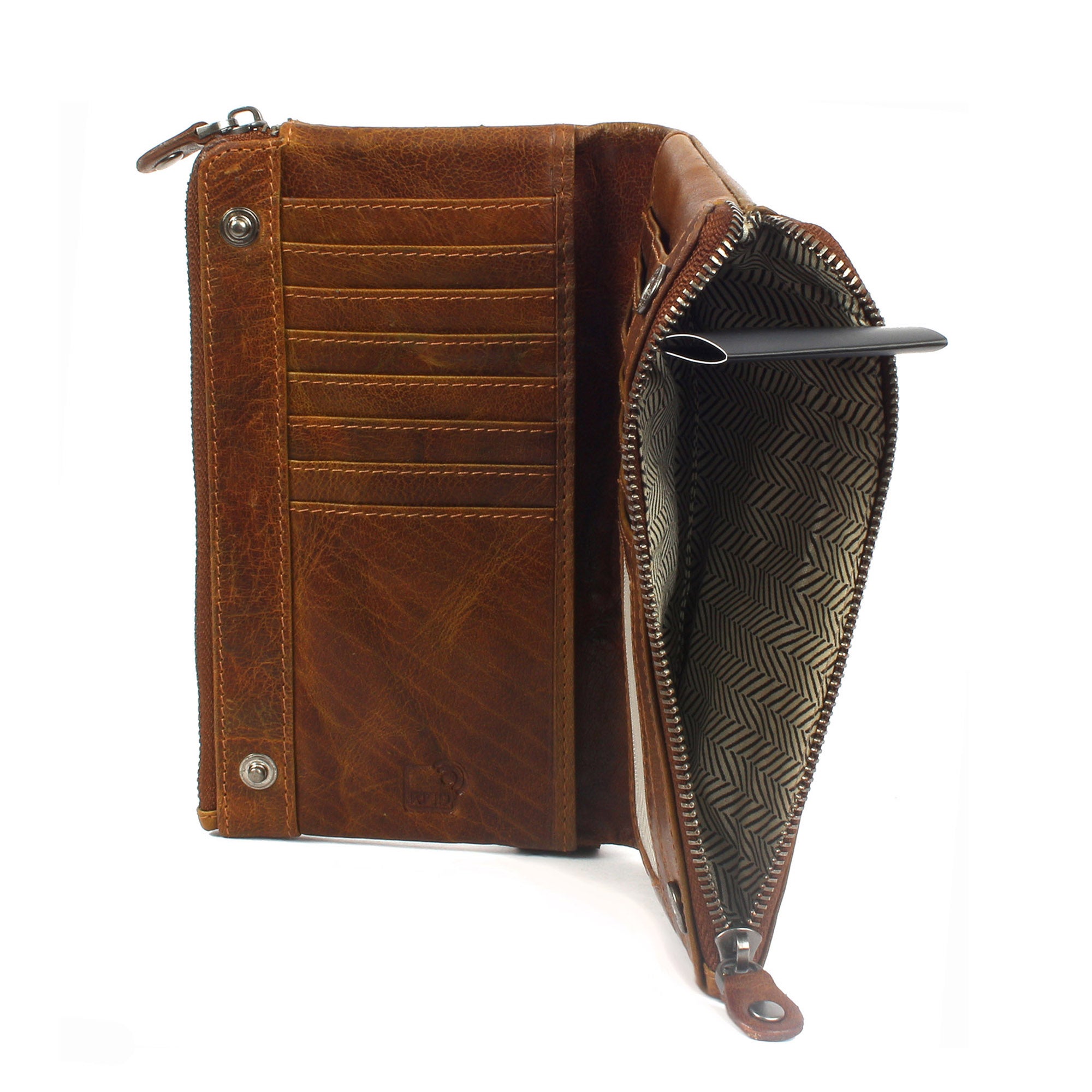 Margelisch London 2 sustainable RFID leather wallet inside lining