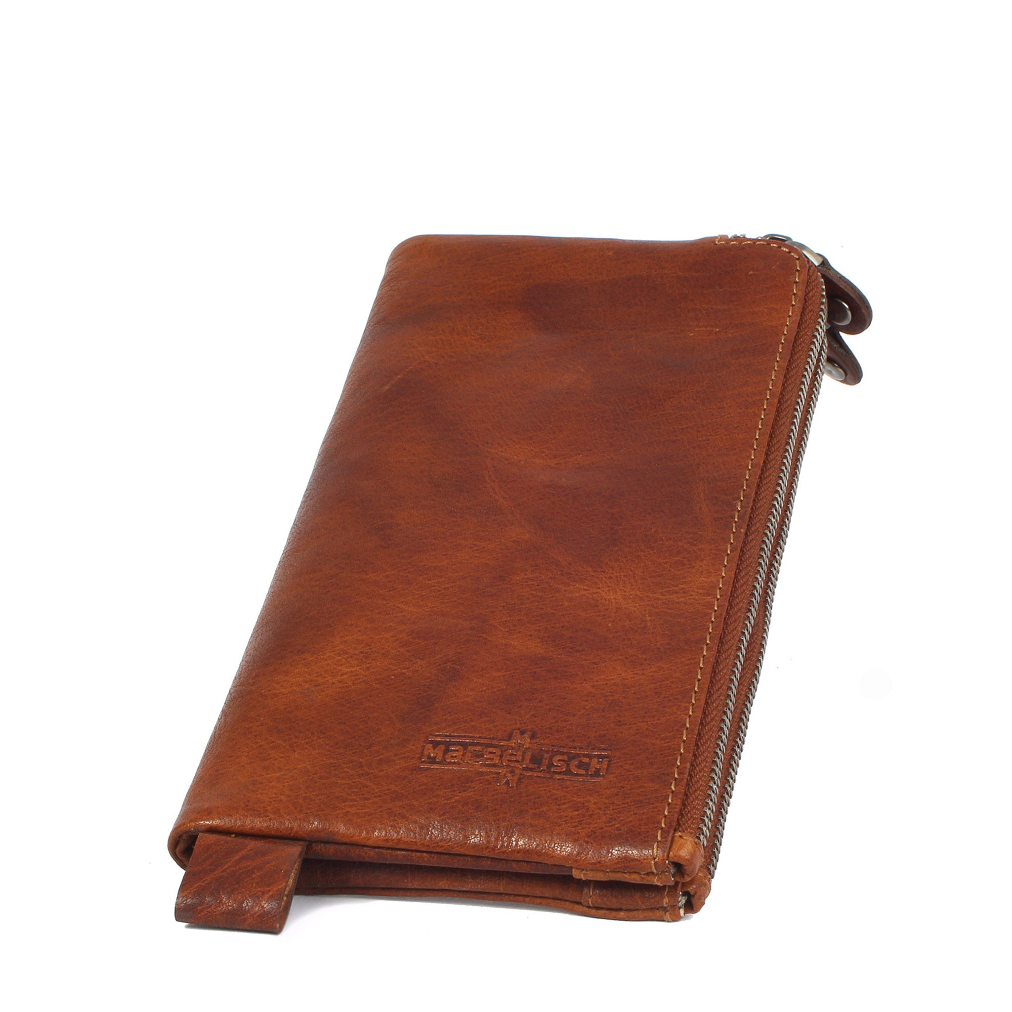Margelisch London 2 sustainable RFID leather wallet flat