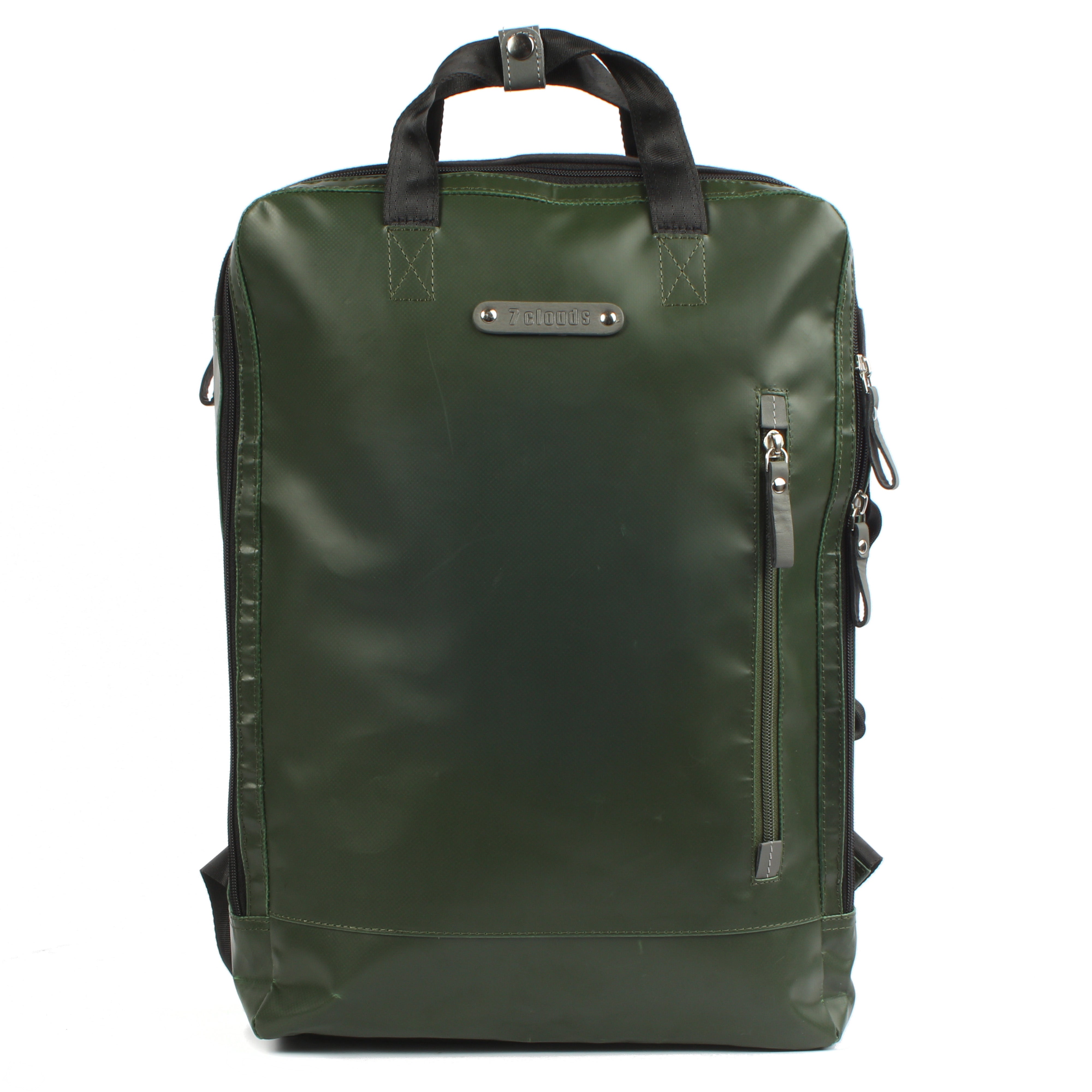 7clouds Agal 7.2M junglegreen laptopbackpack front