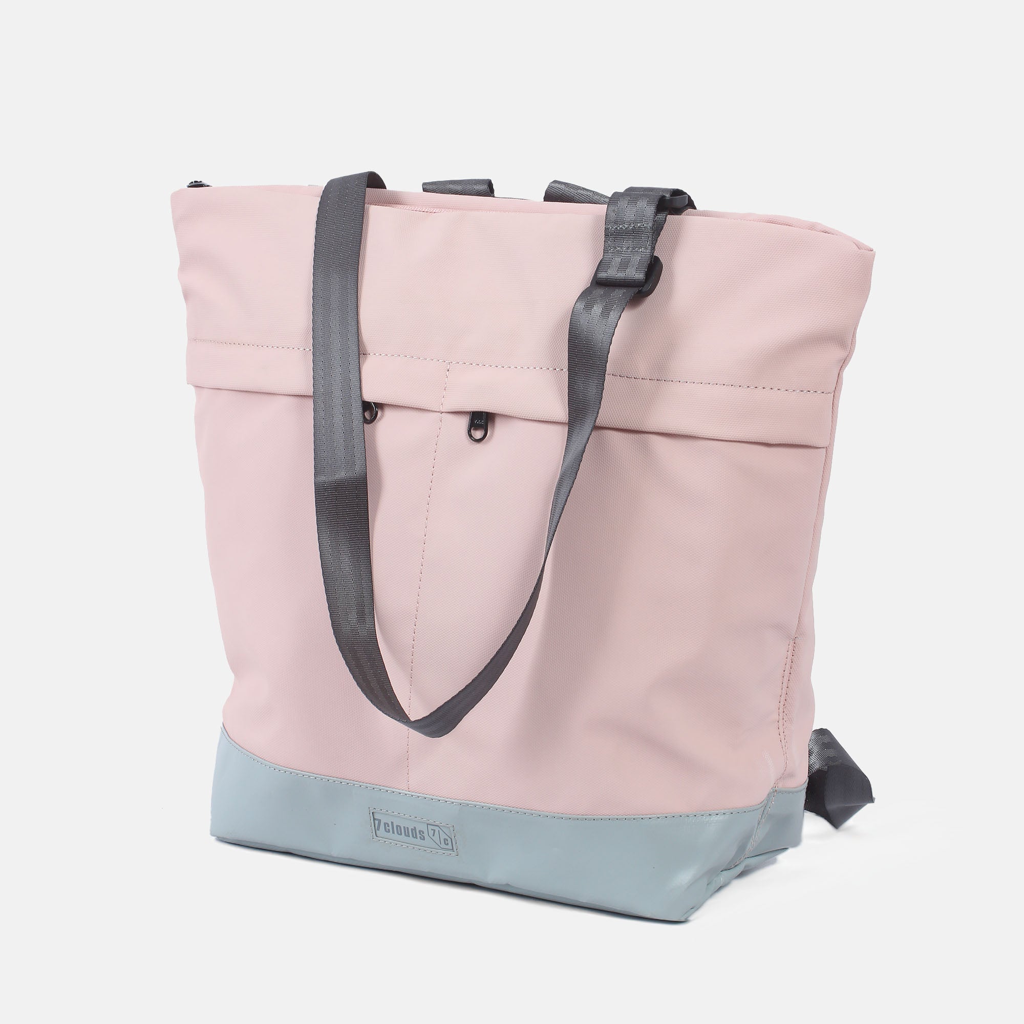 Simse 7.1 shopper-backpack grey-light rose angle